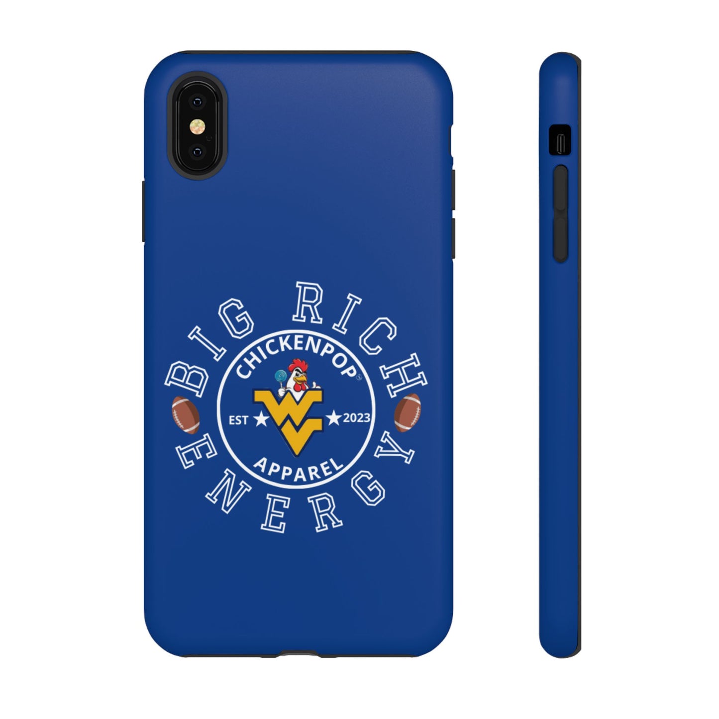 Don’t Be A Devries Funny Chicken Phone Case – Durable Dual-Layer Protection for iPhone, Samsung, Pixel – Matte or Glossy Finish Blue