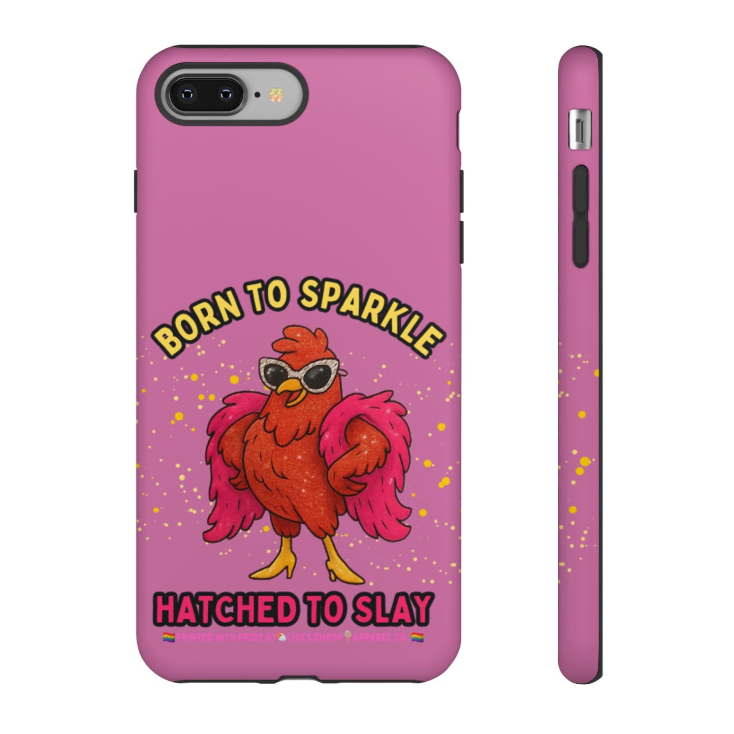 Phone Case - Born to Sparkle Hatched to Slay Logo Design