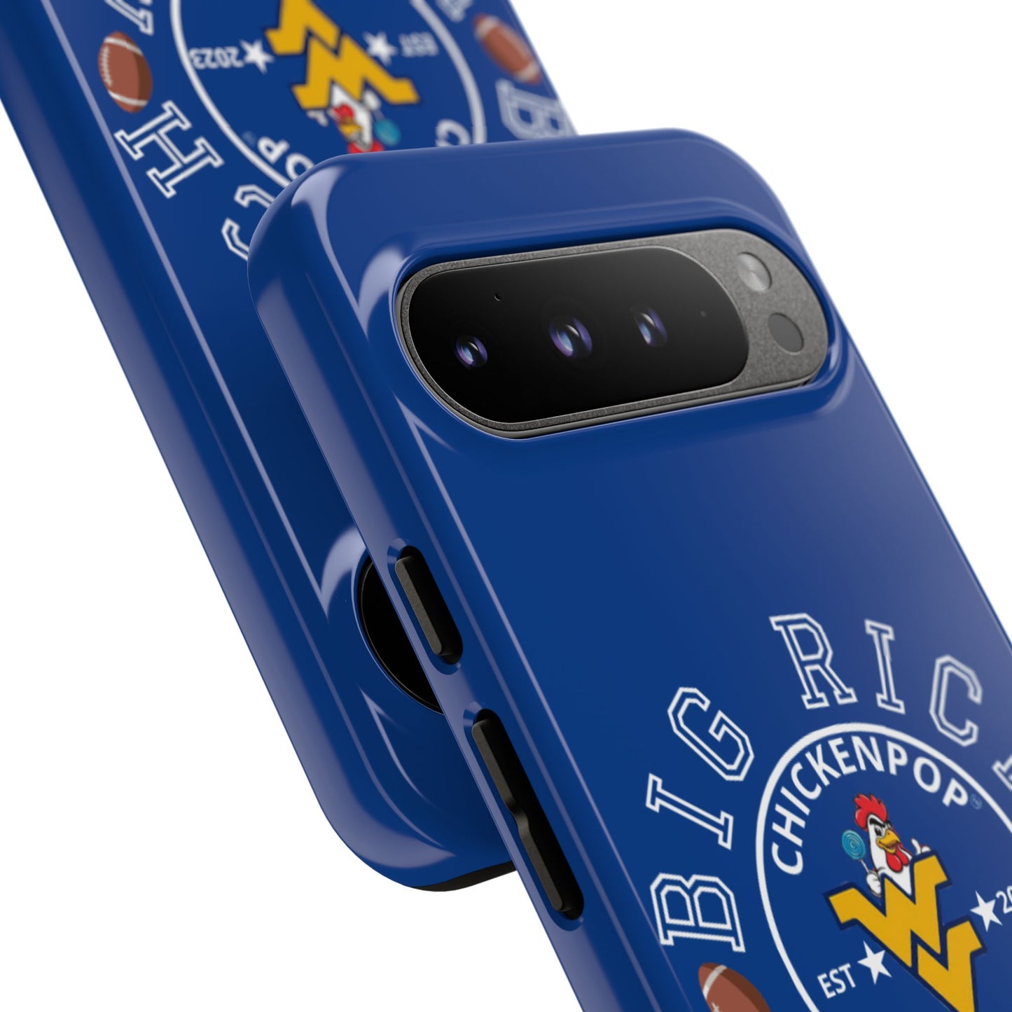 Don’t Be A Devries Funny Chicken Phone Case – Durable Dual-Layer Protection for iPhone, Samsung, Pixel – Matte or Glossy Finish Blue