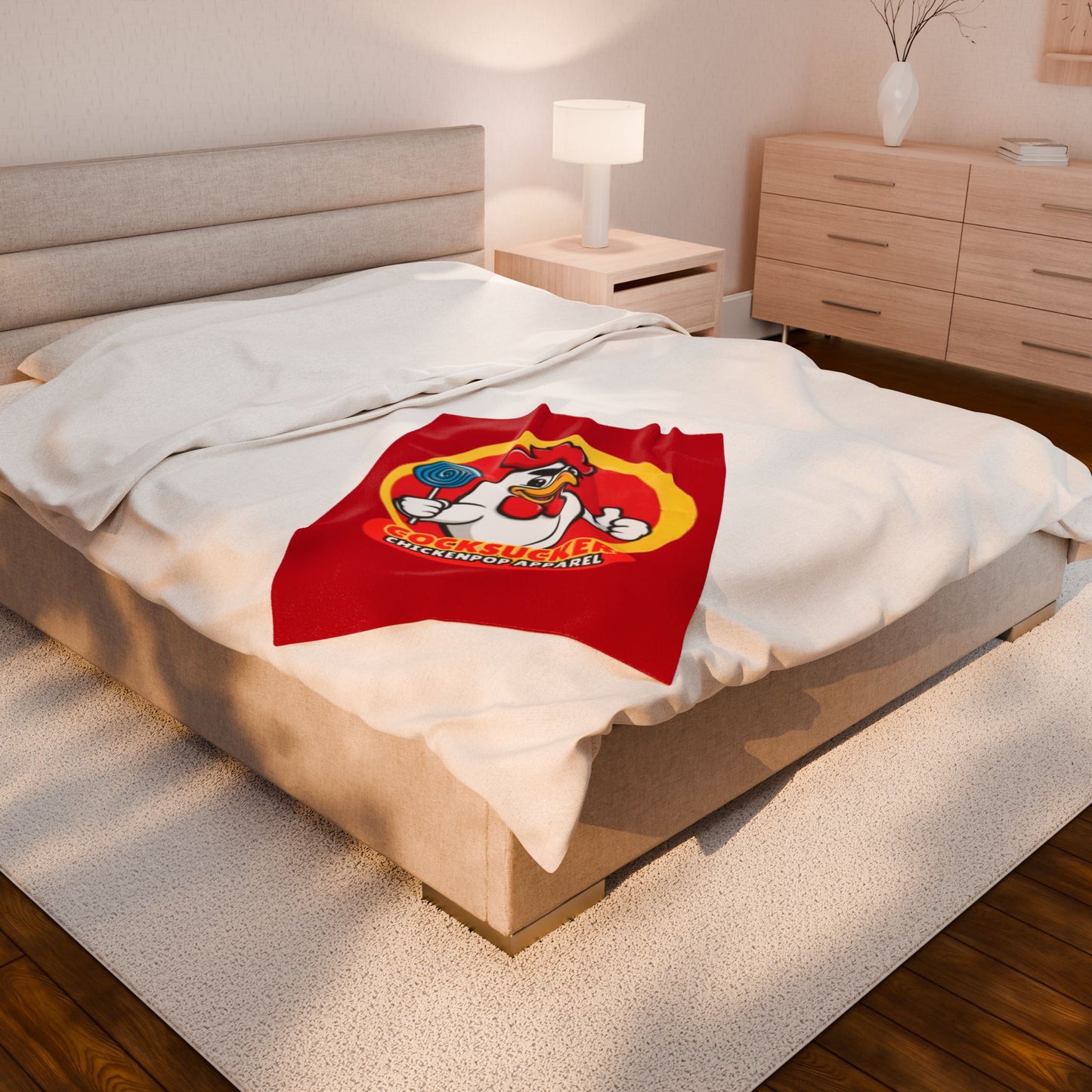 Coop Daddy Signature “Cocksucker” Velveteen Blanket – Cozy Meets Controversial