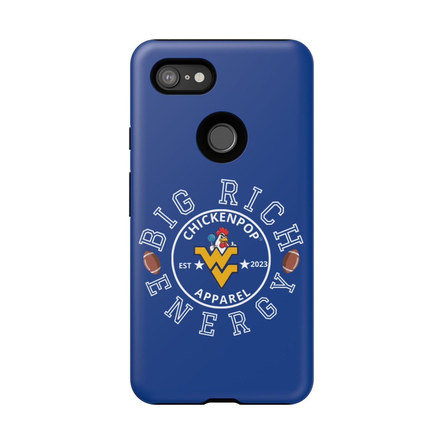 Don’t Be A Devries Funny Chicken Phone Case – Durable Dual-Layer Protection for iPhone, Samsung, Pixel – Matte or Glossy Finish Blue