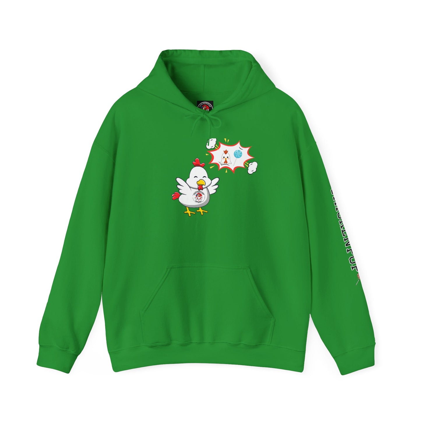 Dirty Mind Emoji Hoodie UNISEX - ChickenPop Arm Logo Edition