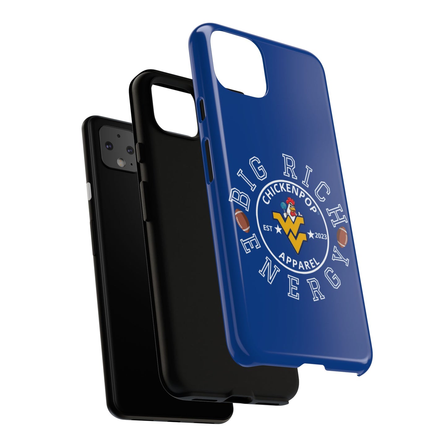 Don’t Be A Devries Funny Chicken Phone Case – Durable Dual-Layer Protection for iPhone, Samsung, Pixel – Matte or Glossy Finish Blue