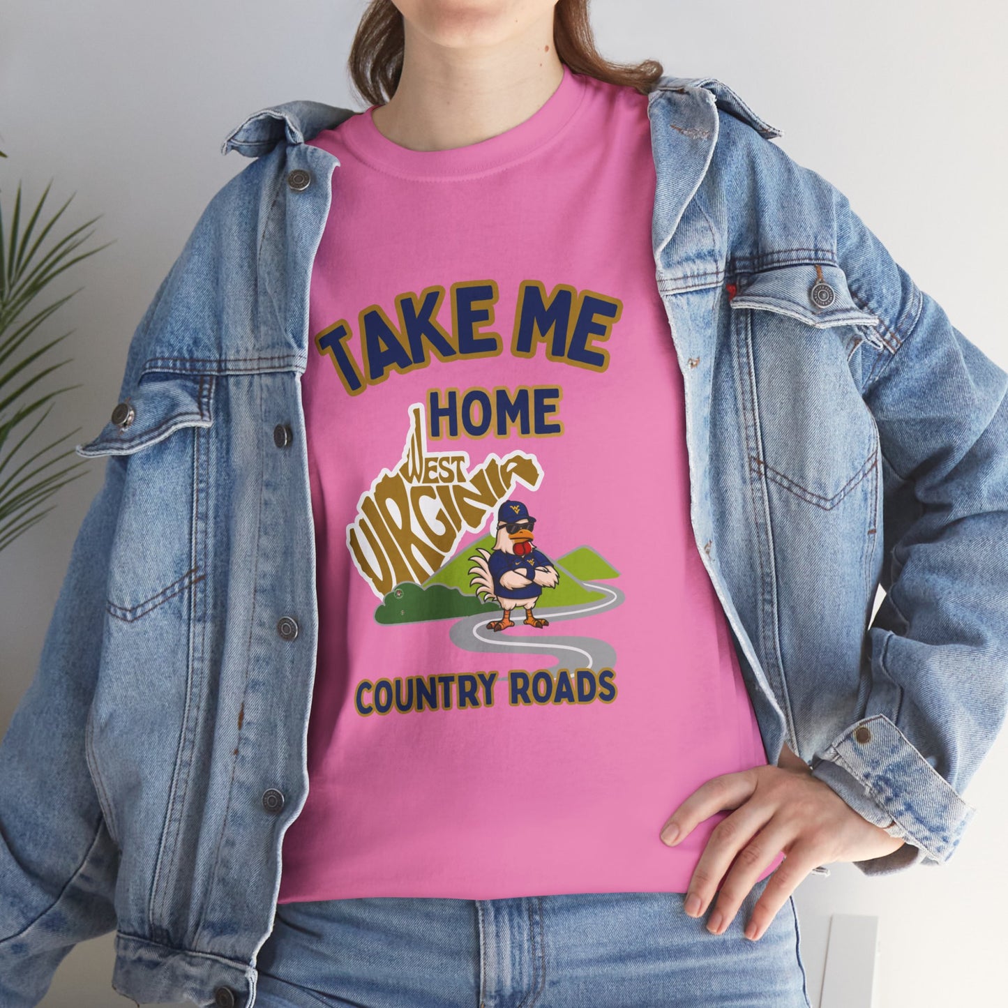 Take Me Home Country Roads WV Coop Daddy Tee – Funny West Virginia Rooster Shirt