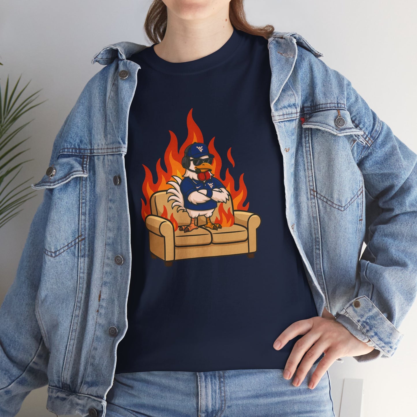 Big Rich Energy WV BURNIN' DOWN THE COUCH Graphic Tee 🔥Free Shipping🔥