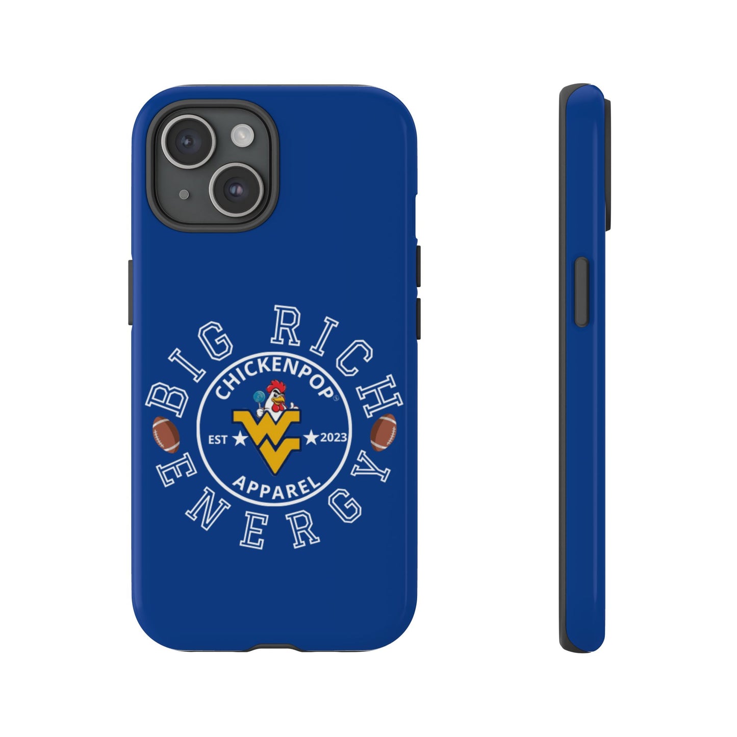 Don’t Be A Devries Funny Chicken Phone Case – Durable Dual-Layer Protection for iPhone, Samsung, Pixel – Matte or Glossy Finish Blue