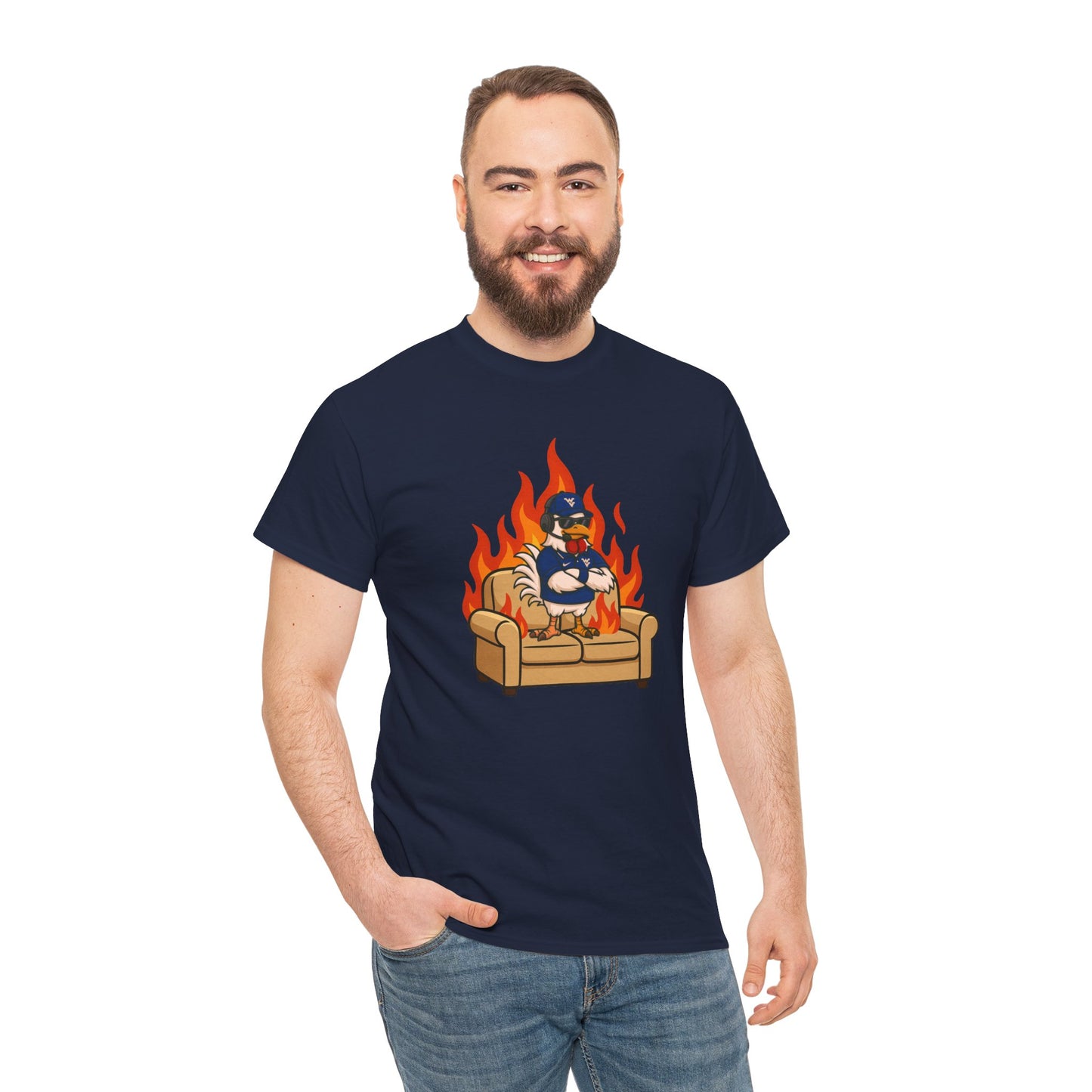 Big Rich Energy WV BURNIN' DOWN THE COUCH Graphic Tee 🔥Free Shipping🔥