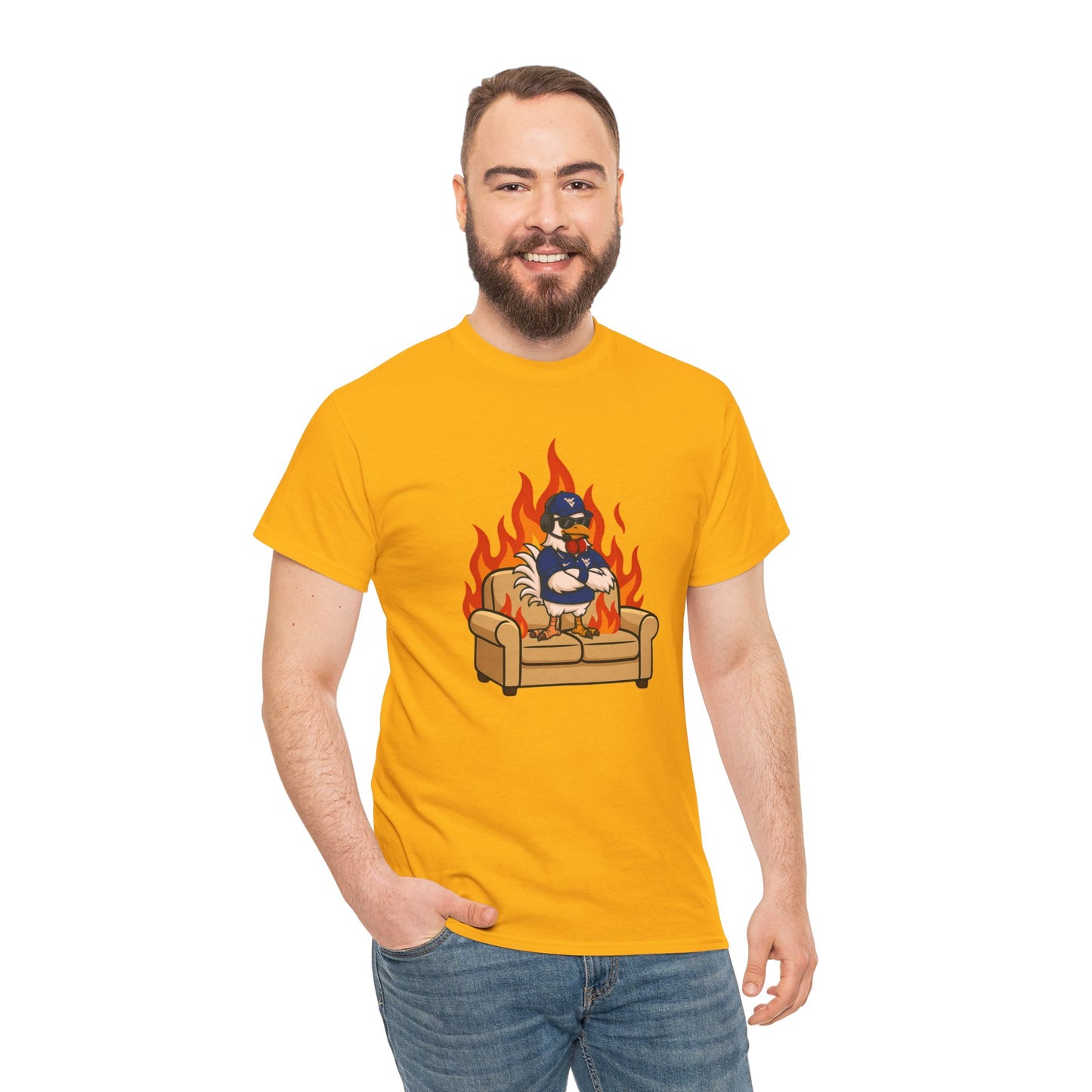 Big Rich Energy WV BURNIN' DOWN THE COUCH Graphic Tee 🔥Free Shipping🔥