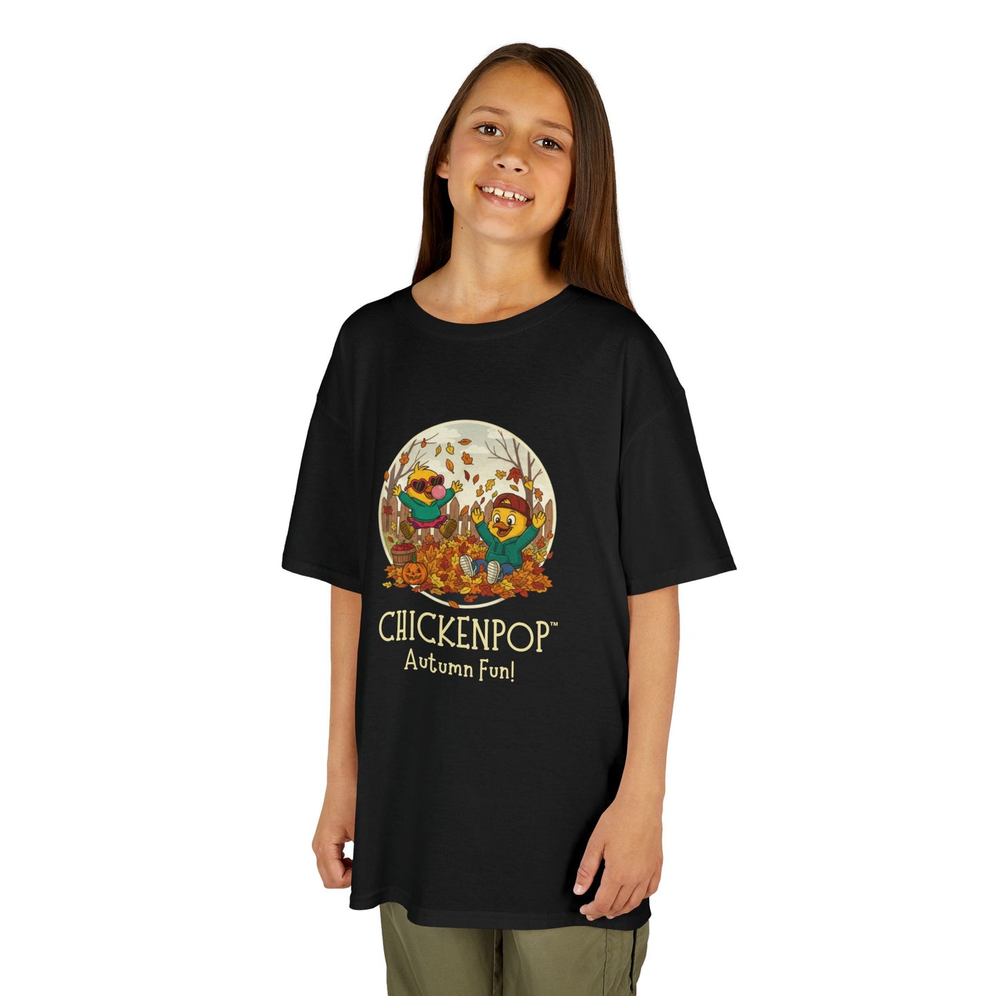 Kids Tee - Lil’ Cluckers 'Autumn Fun' ChickenPop Shirt