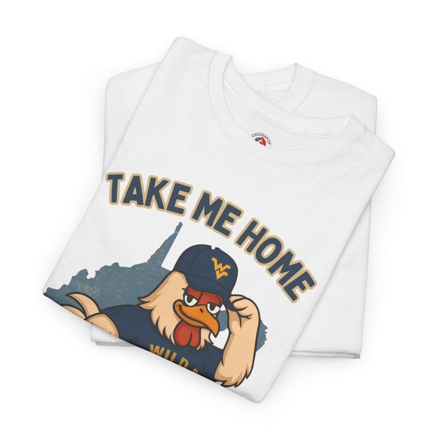 Take Me Home Country Roads WV Coop Daddy Tee – Funny West Virginia Rooster Shirt