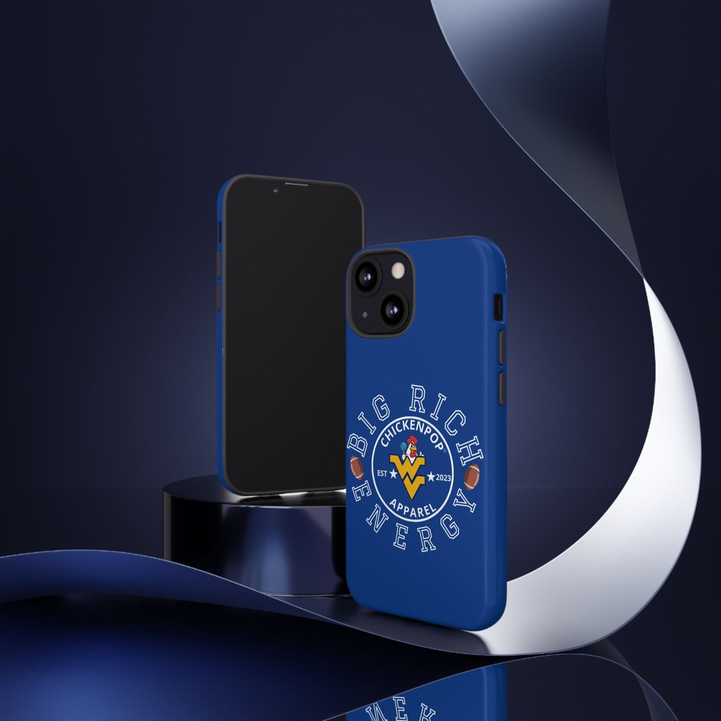 Don’t Be A Devries Funny Chicken Phone Case – Durable Dual-Layer Protection for iPhone, Samsung, Pixel – Matte or Glossy Finish Blue