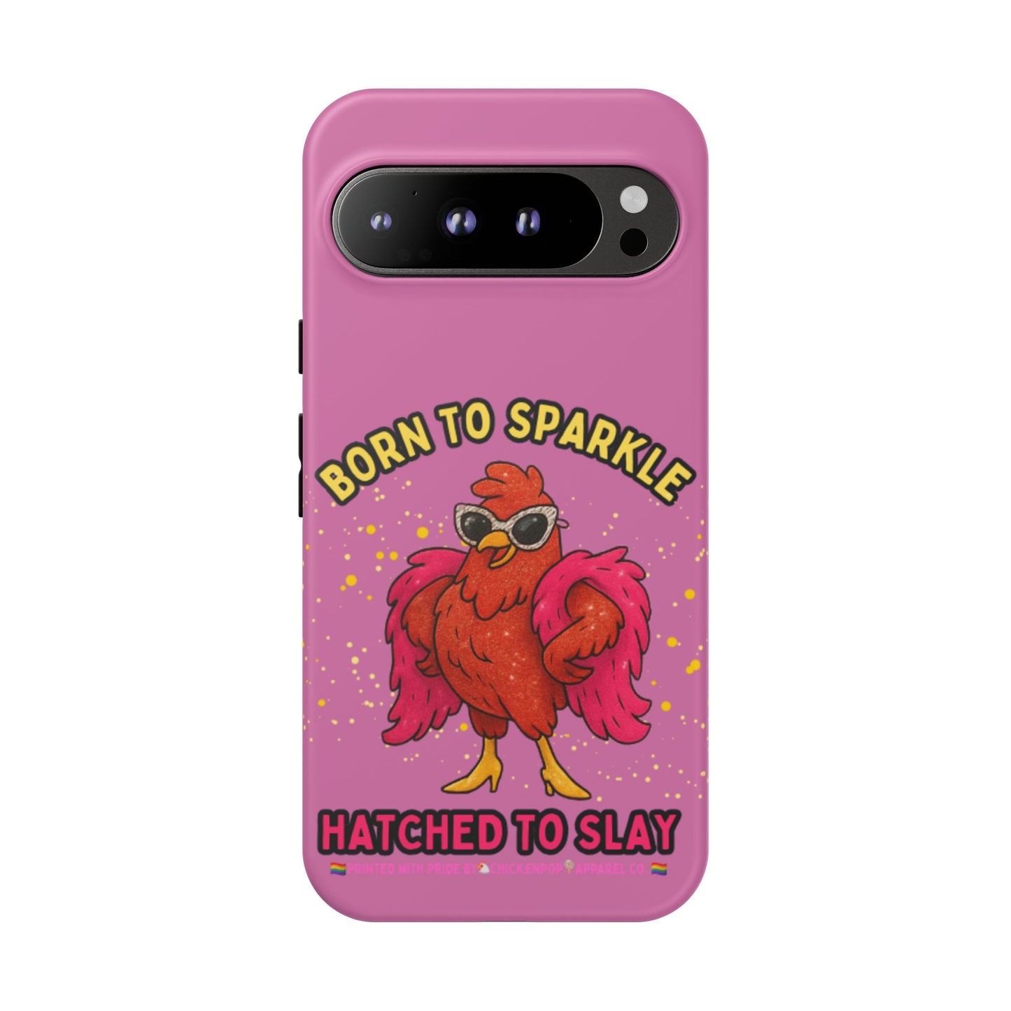 Phone Case - Born to Sparkle Hatched to Slay Logo Design