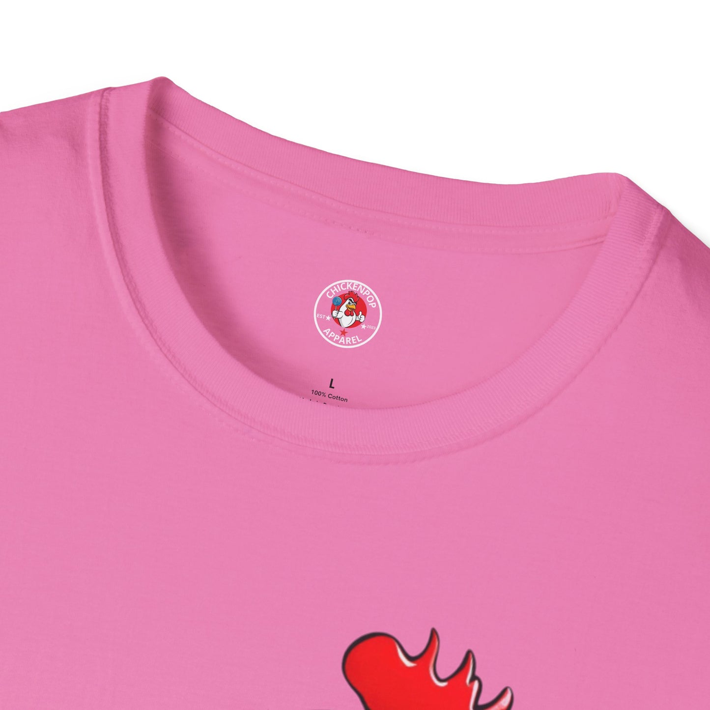 Big Chick Energy Giant Rooster Unisex Tee