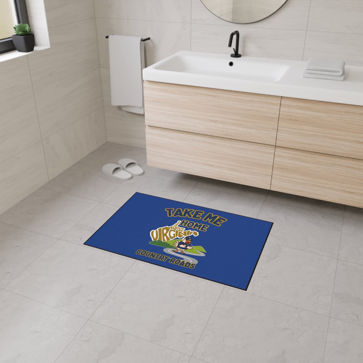 West Virginia Floor Mat - Welcome Home Rug, Durable Indoor Mat, Country Roads Decor, West Virginia Gifts, Home and Kitchen