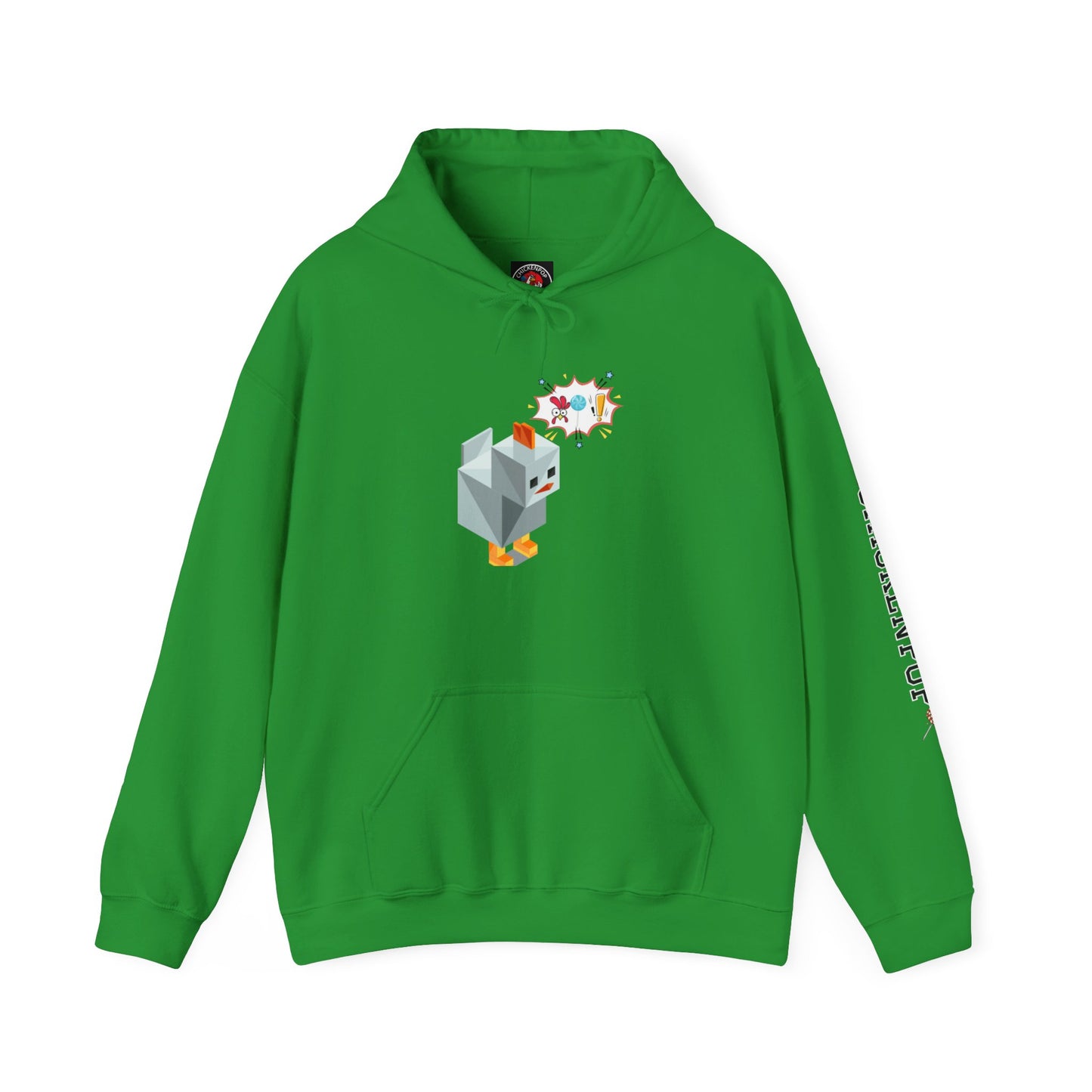 Roblox Chicken Thinks Hoodie UNISEX - ChickenPop Arm Logo Edition