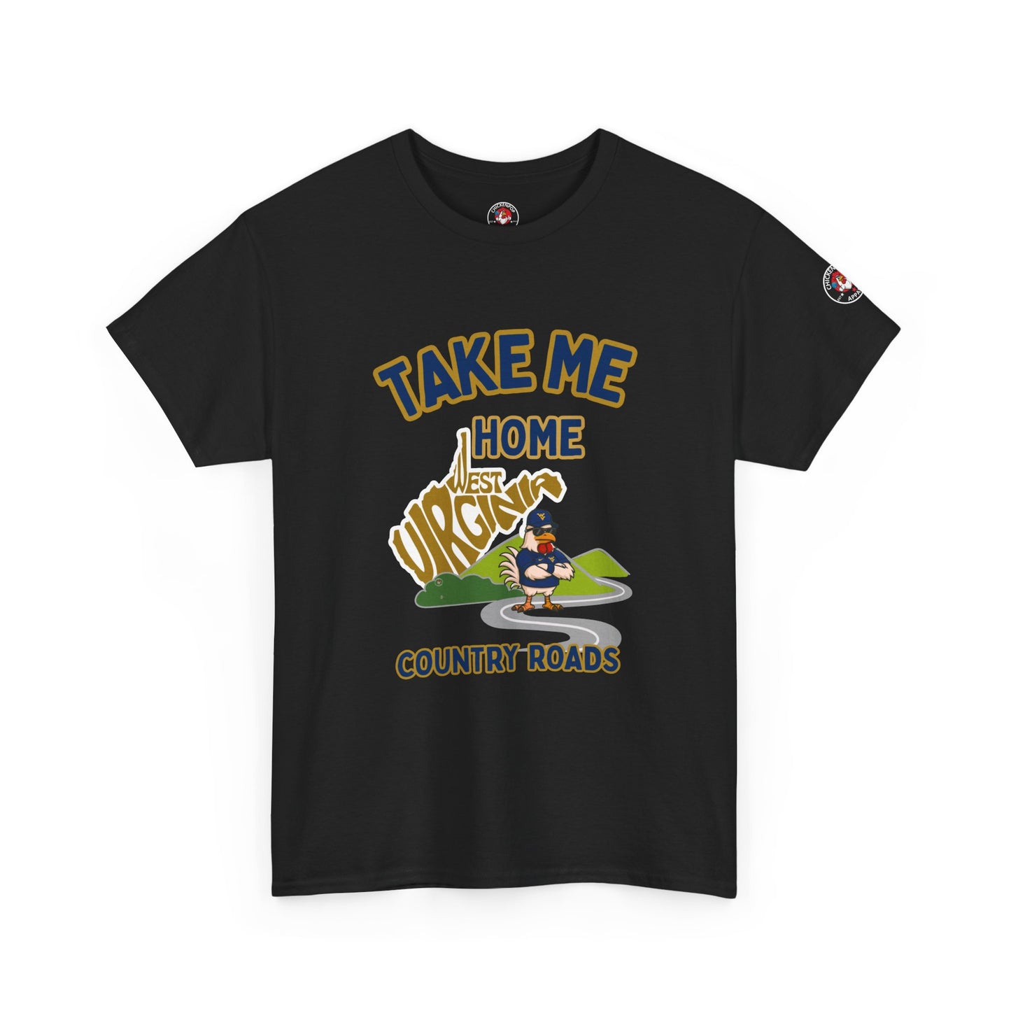 Take Me Home Country Roads WV Coop Daddy Tee – Funny West Virginia Rooster Shirt