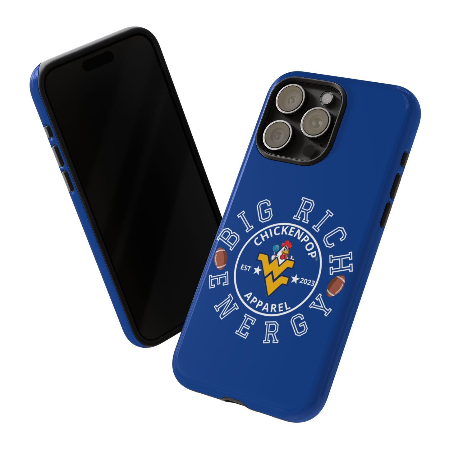 Don’t Be A Devries Funny Chicken Phone Case – Durable Dual-Layer Protection for iPhone, Samsung, Pixel – Matte or Glossy Finish Blue