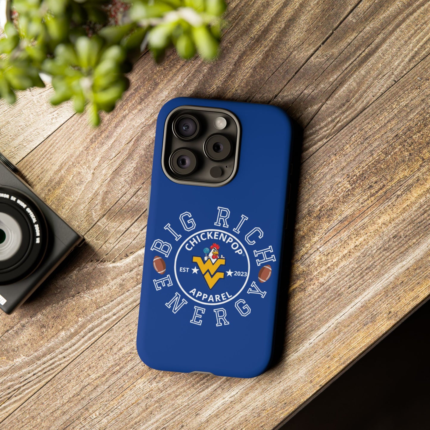 Don’t Be A Devries Funny Chicken Phone Case – Durable Dual-Layer Protection for iPhone, Samsung, Pixel – Matte or Glossy Finish Blue
