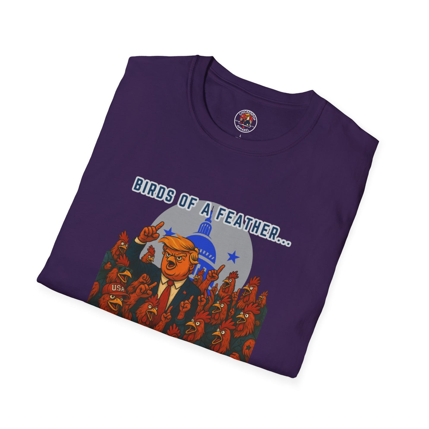 Birds of a Feather Storm Together T-Shirt – Funny Political Satire Tee for Free Thinkers & Rebel Minds