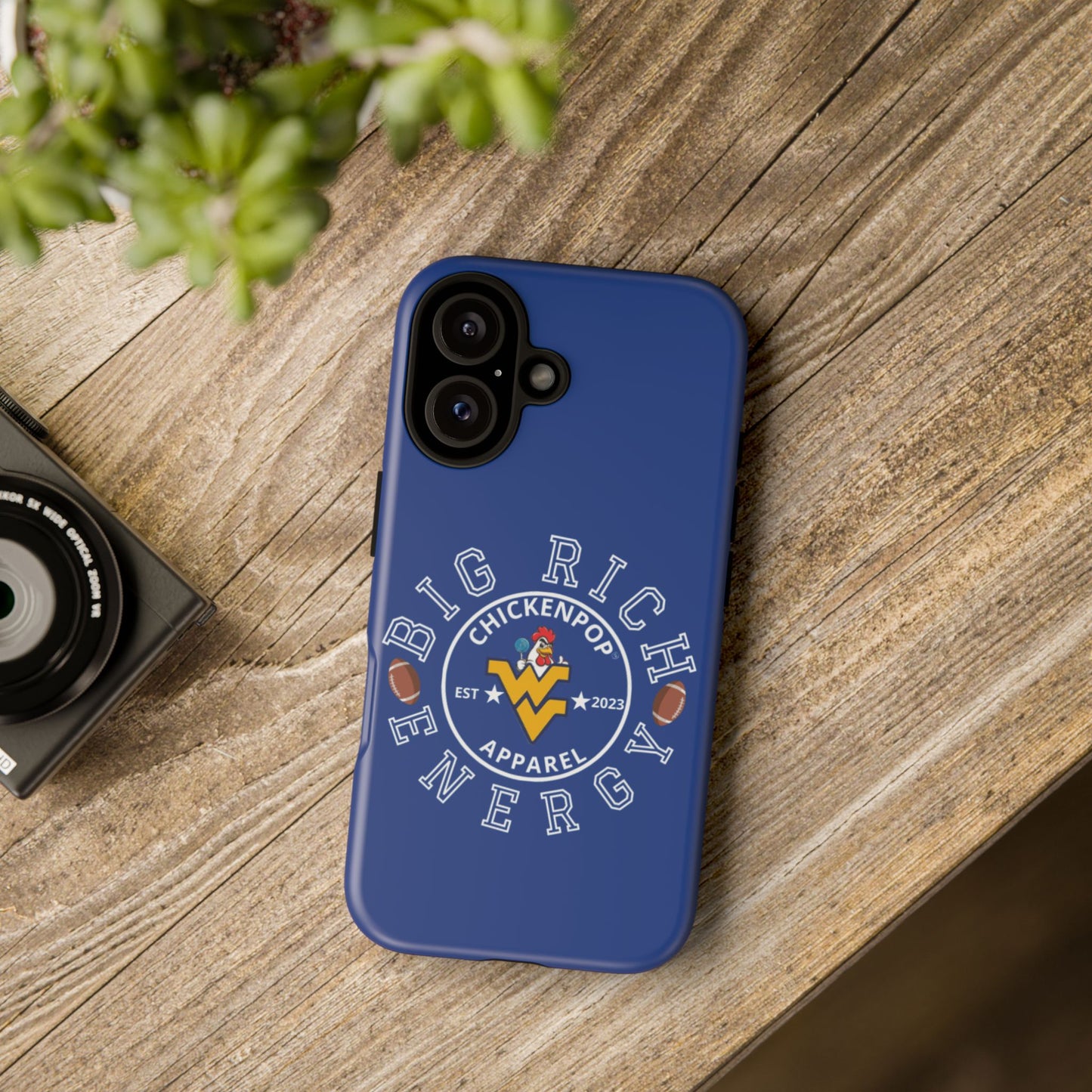 Don’t Be A Devries Funny Chicken Phone Case – Durable Dual-Layer Protection for iPhone, Samsung, Pixel – Matte or Glossy Finish Blue