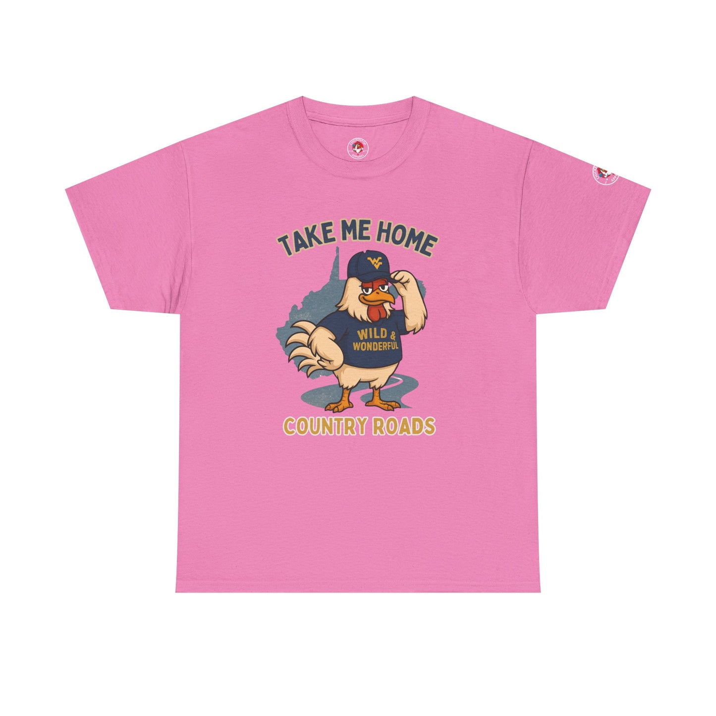 Take Me Home Country Roads WV Coop Daddy Tee – Funny West Virginia Rooster Shirt