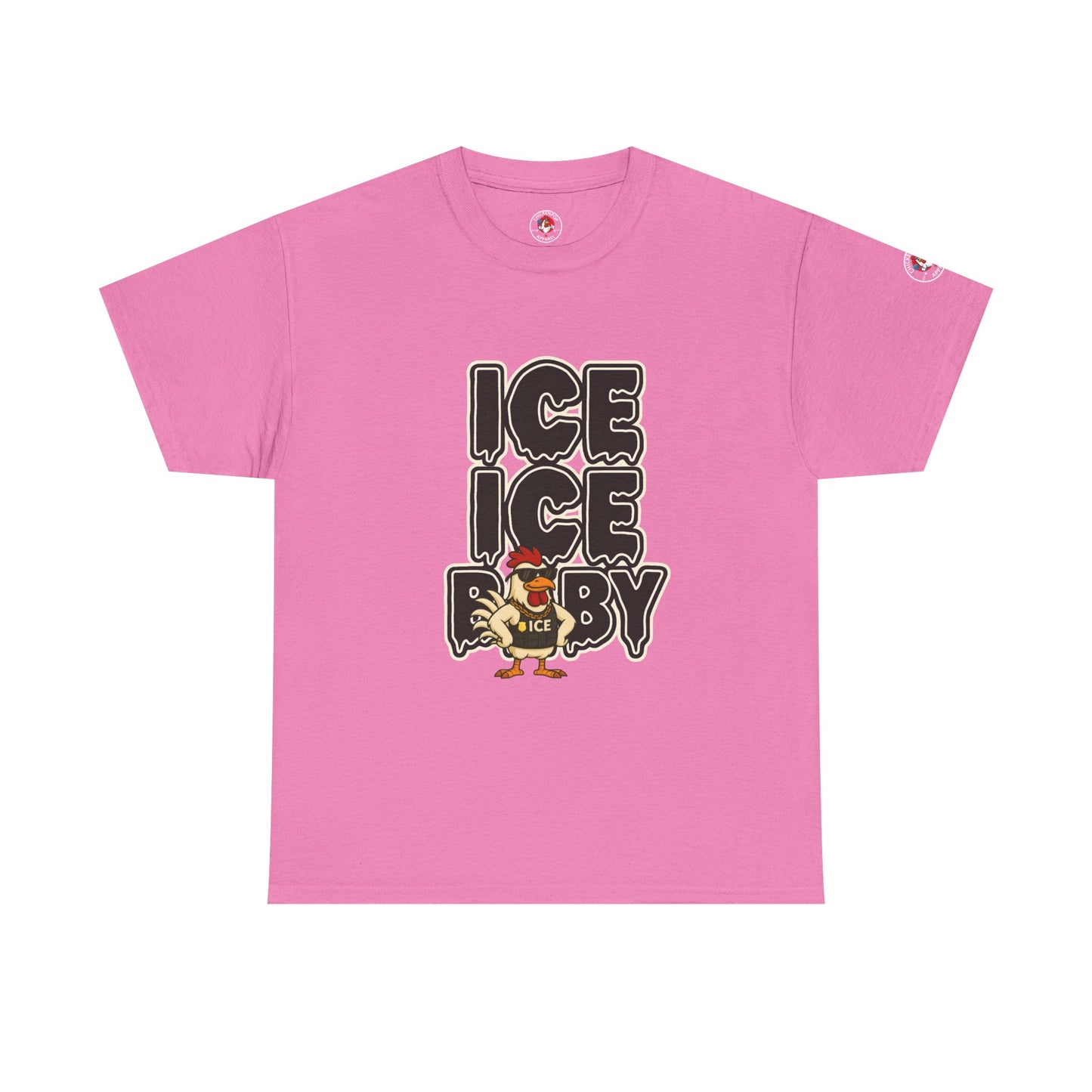 ICE ICE BABY Funny Chicken T-Shirt – Coop Daddy Parody Tee for Music & Poultry Fans