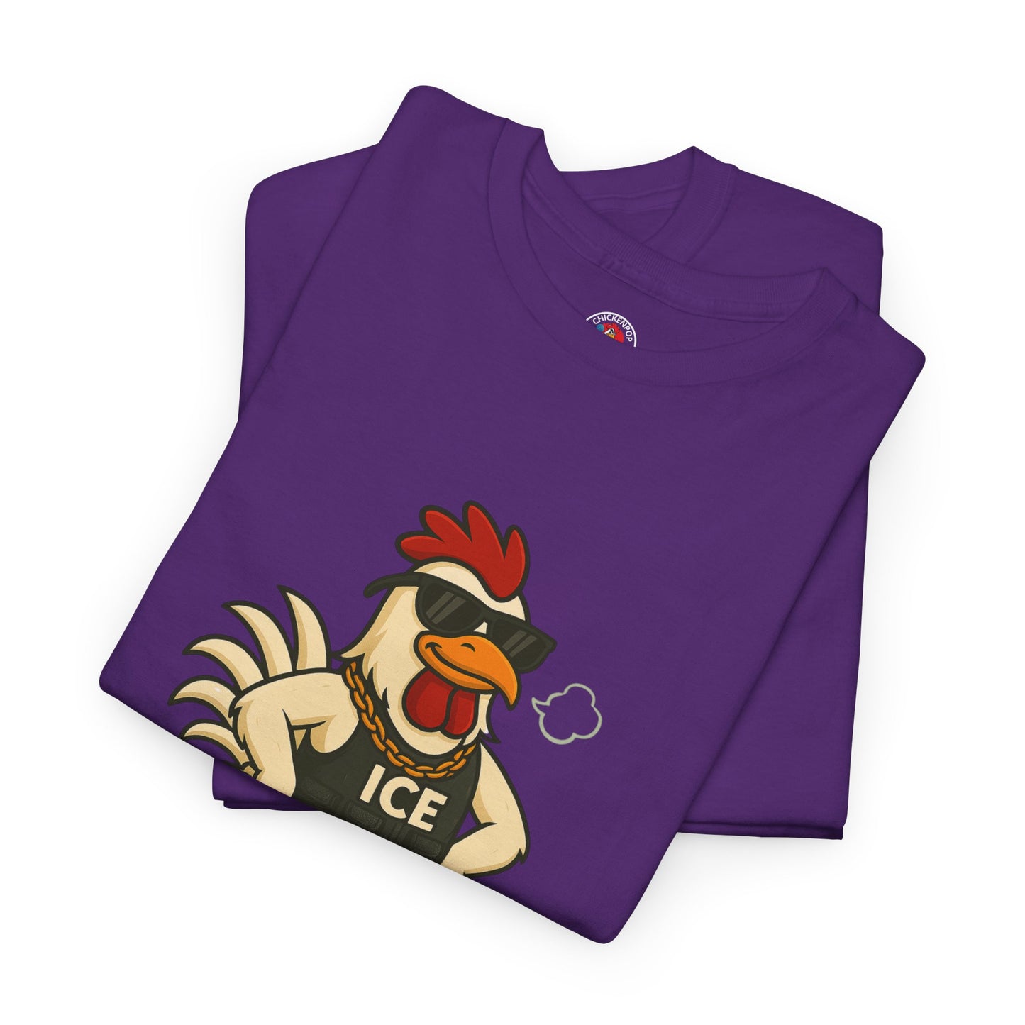 Ice Ice Baby Part 2 Funny Chicken T-Shirt – Cool Rooster Graphic Tee | Unisex Retro Hip-Hop Style