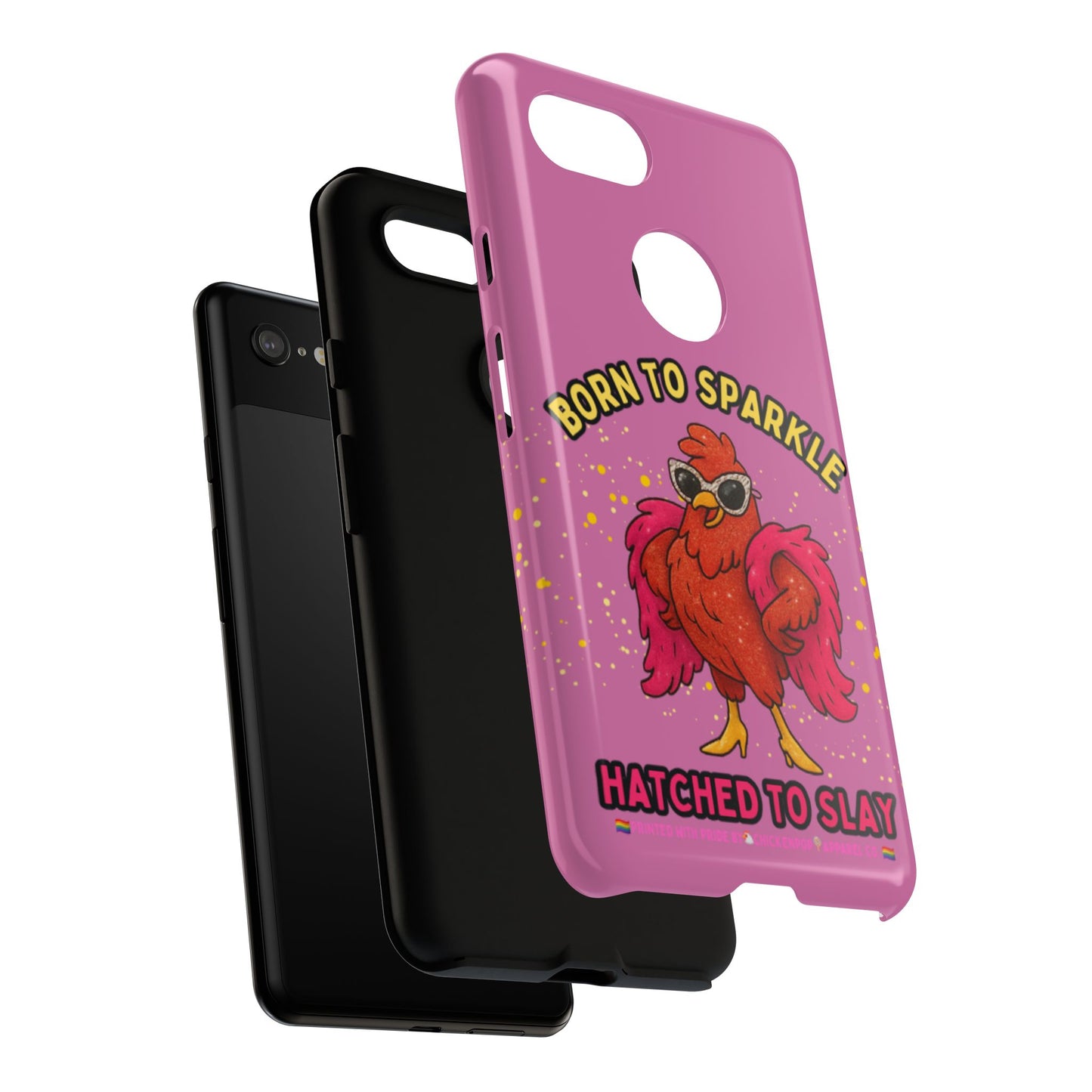 Phone Case - Born to Sparkle Hatched to Slay Logo Design