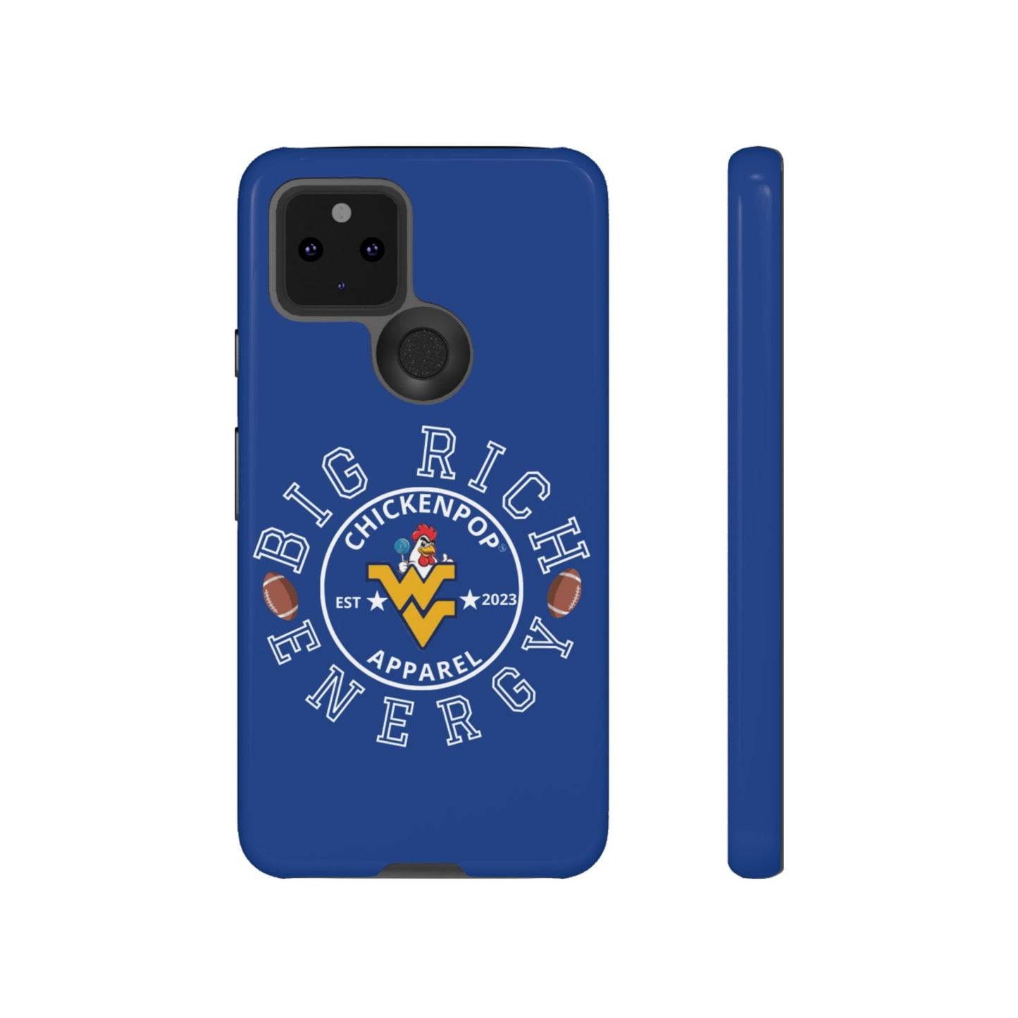 Don’t Be A Devries Funny Chicken Phone Case – Durable Dual-Layer Protection for iPhone, Samsung, Pixel – Matte or Glossy Finish Blue