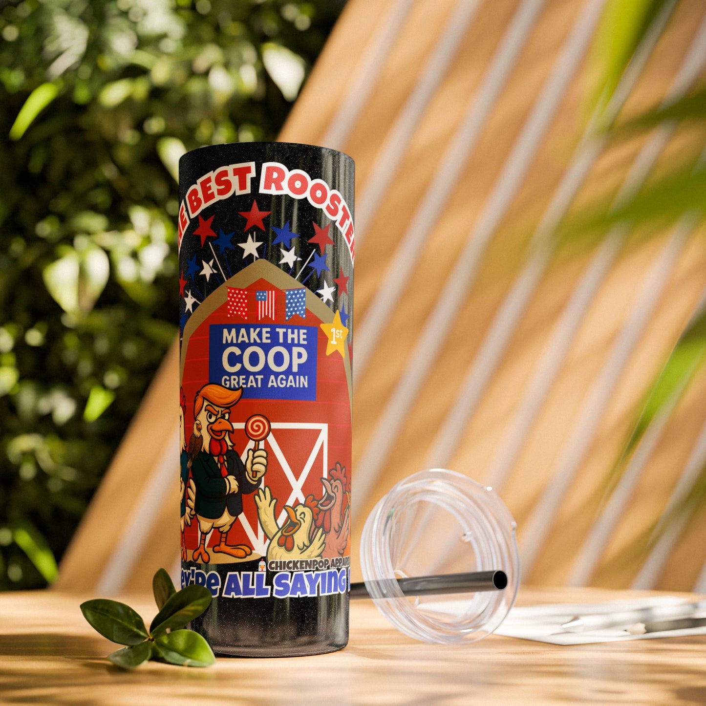 The Best Rooster Cock-a-Doodle Don 20 oz. Tumbler with straw Gifts, Summer Vibes, Party Essentials