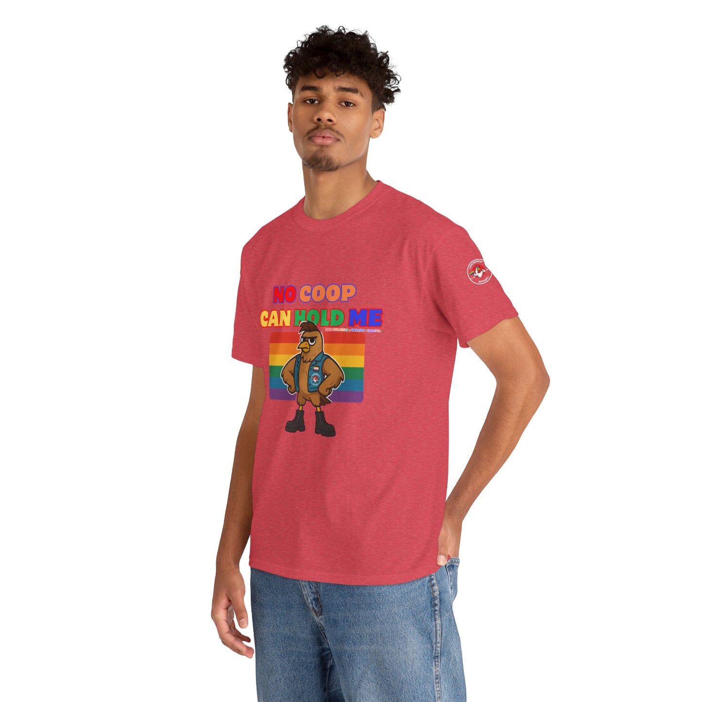No Coop Can Hold Me – Theym Hen Unisex Pride Tee