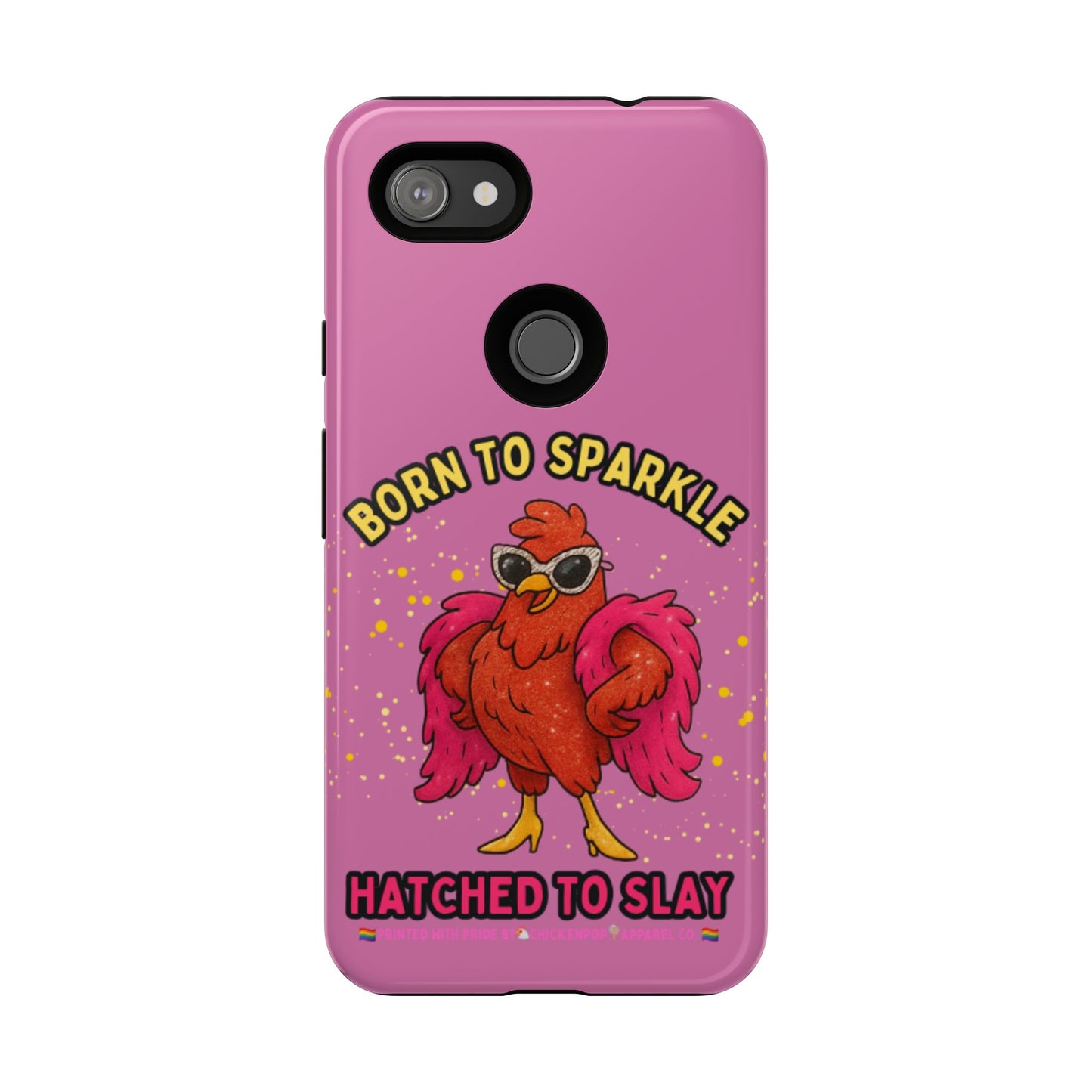 Phone Case - Born to Sparkle Hatched to Slay Logo Design