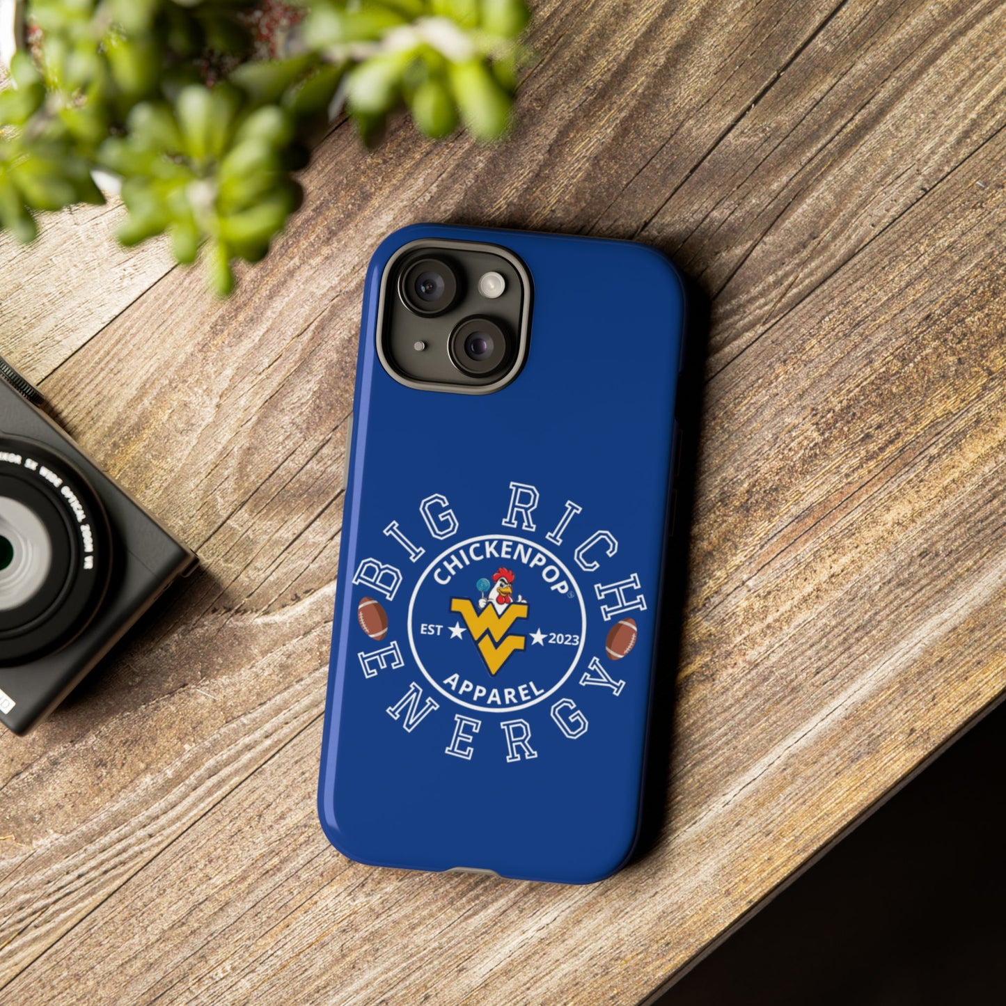 Don’t Be A Devries Funny Chicken Phone Case – Durable Dual-Layer Protection for iPhone, Samsung, Pixel – Matte or Glossy Finish Blue