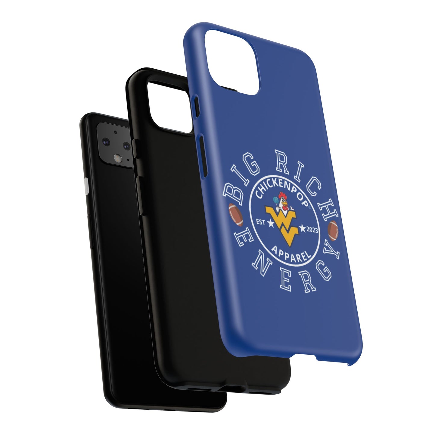Don’t Be A Devries Funny Chicken Phone Case – Durable Dual-Layer Protection for iPhone, Samsung, Pixel – Matte or Glossy Finish Blue