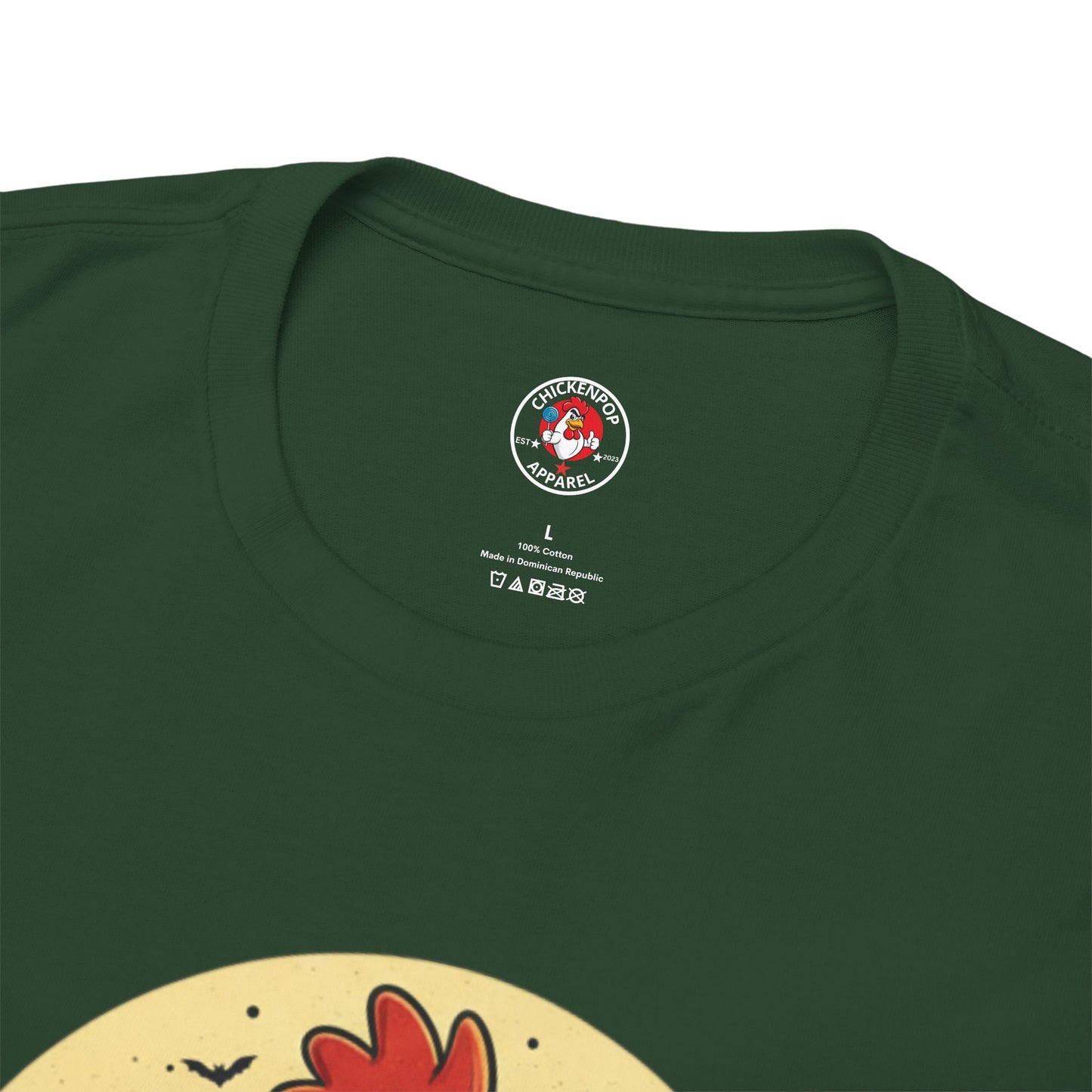 ChickenPop Sucker For a Pop Vampire Rooster Halloween T-Shirt – Funny Spooky Graphic Tee for Fall & Costume Season