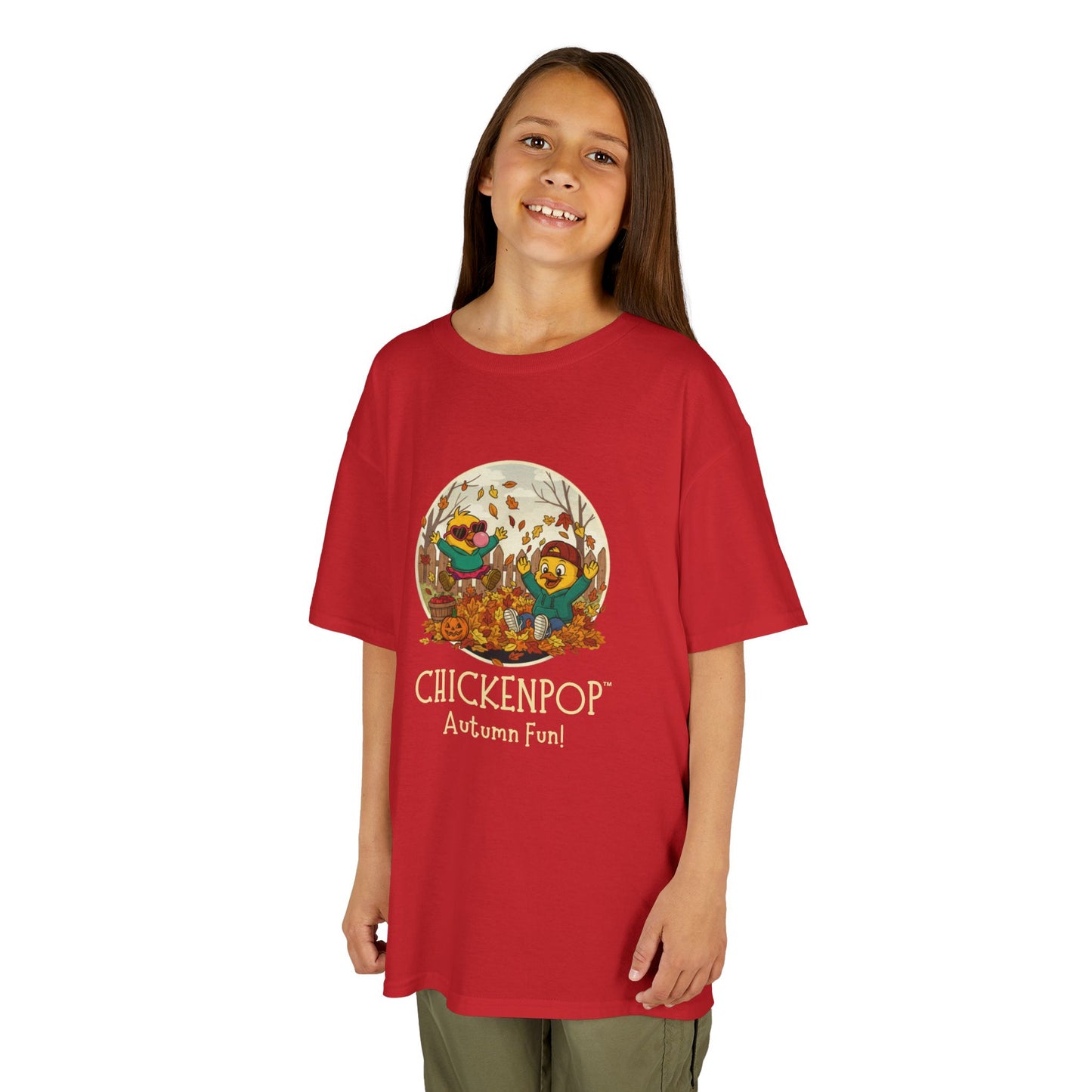 Kids Tee - Lil’ Cluckers 'Autumn Fun' ChickenPop Shirt