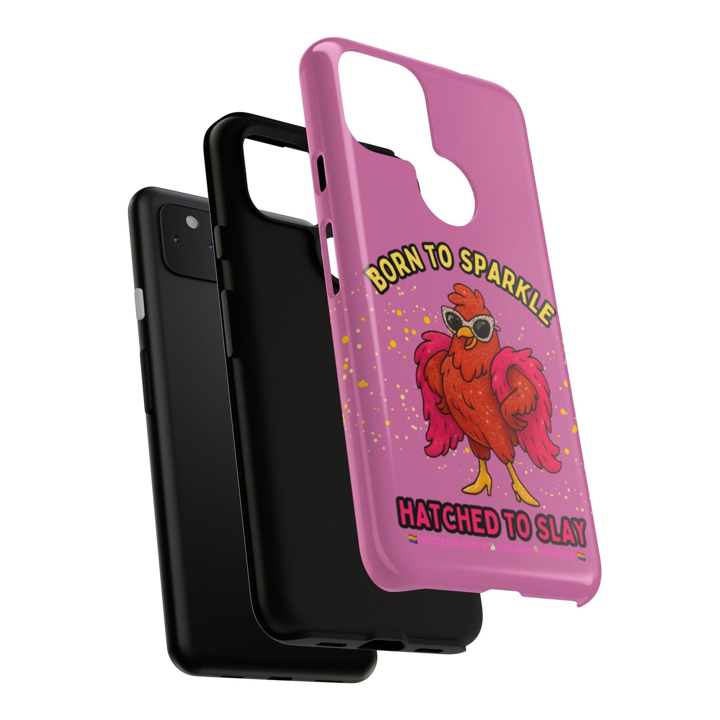 Phone Case - Born to Sparkle Hatched to Slay Logo Design