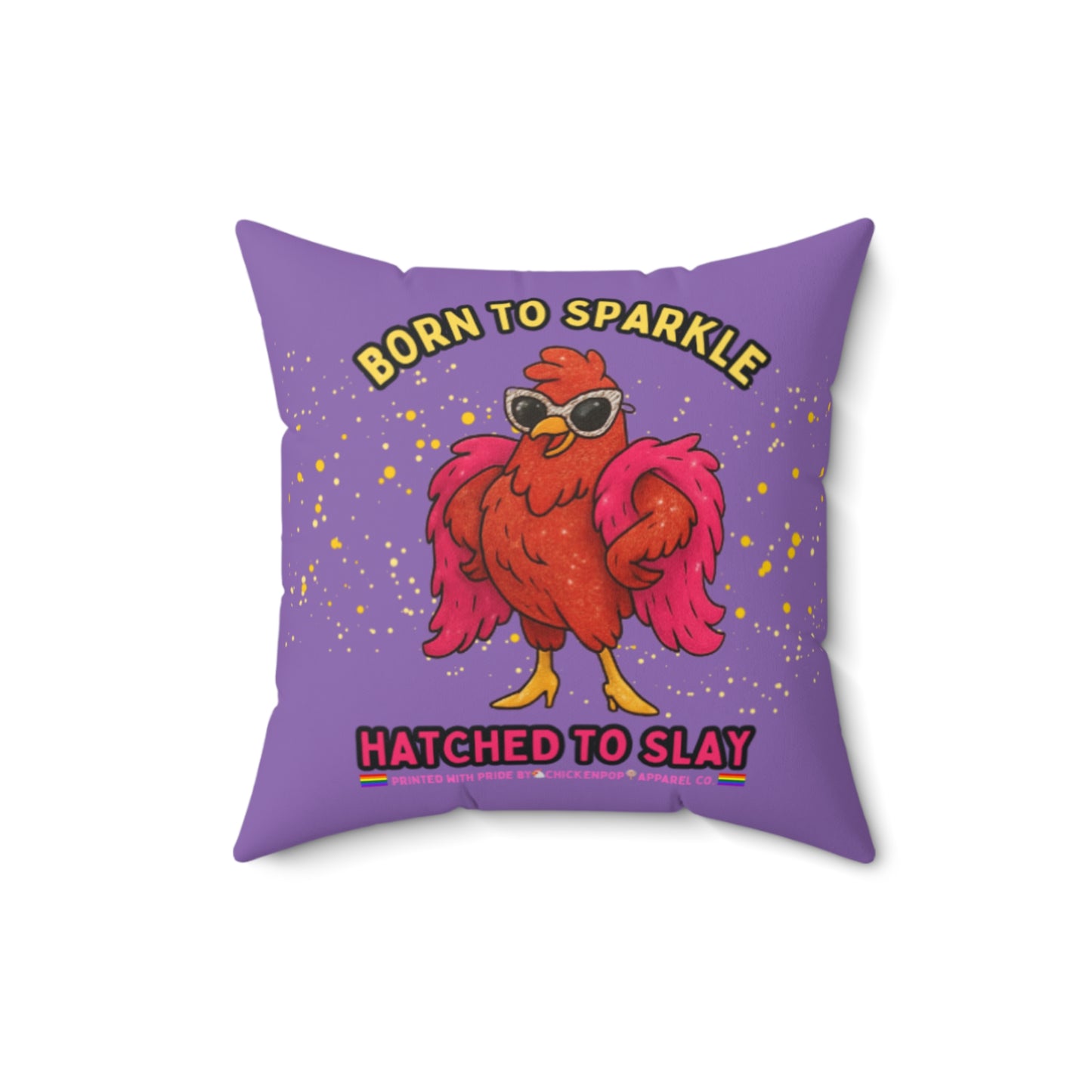 Born to Sparkle Throw Pillow – Slay the Sofa, Glam the Bed