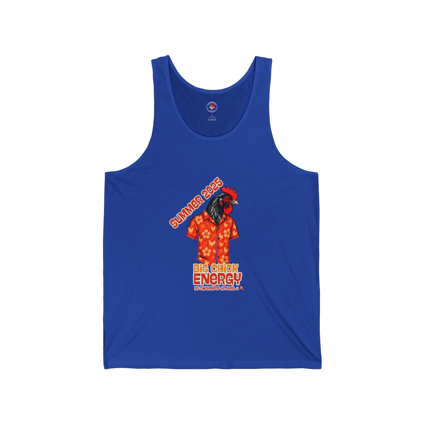 Big Chick Energy Summer Tank, Unisex Jersey Tank Top, Summer Apparel, Beachwear, Festival Top, Casual Wear