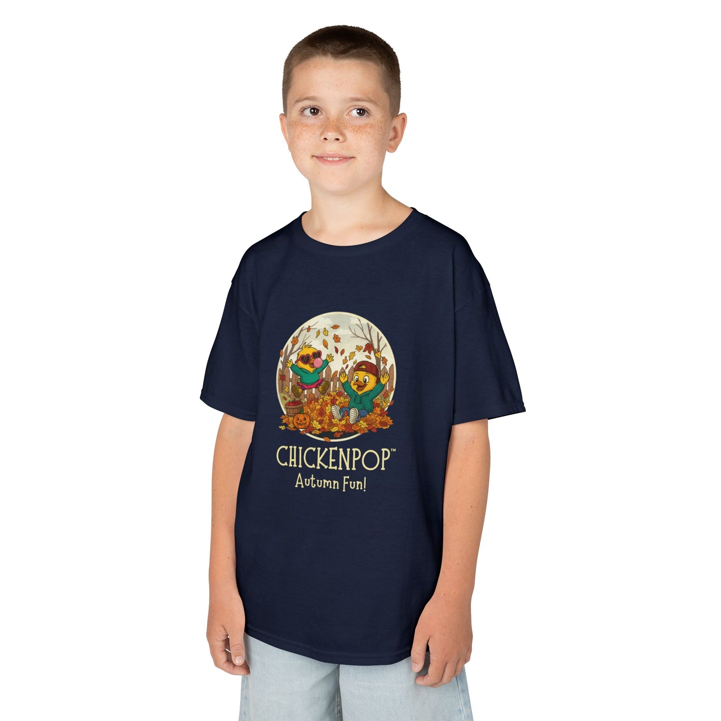 Kids Tee - Lil’ Cluckers 'Autumn Fun' ChickenPop Shirt