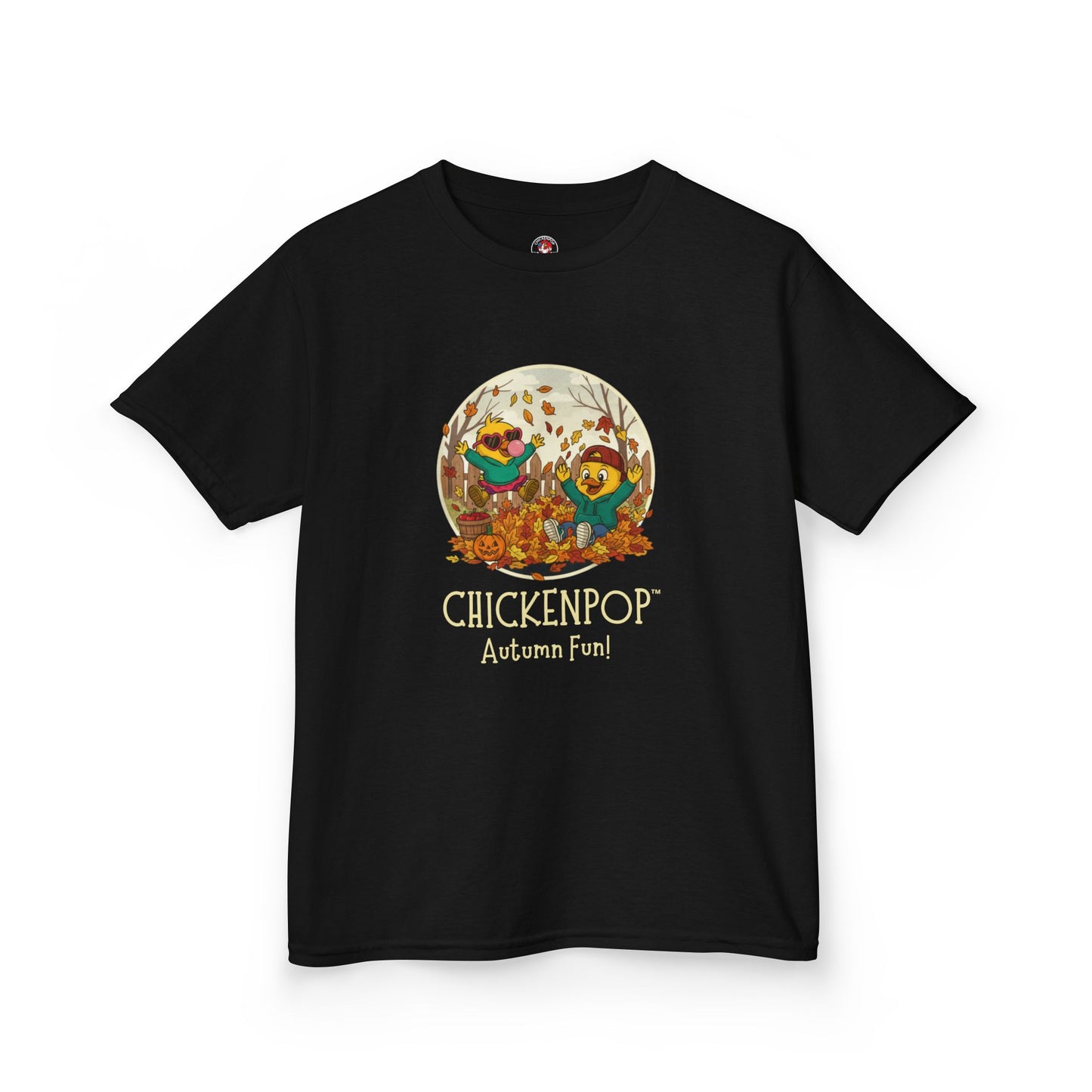 Kids Tee - Lil’ Cluckers 'Autumn Fun' ChickenPop Shirt