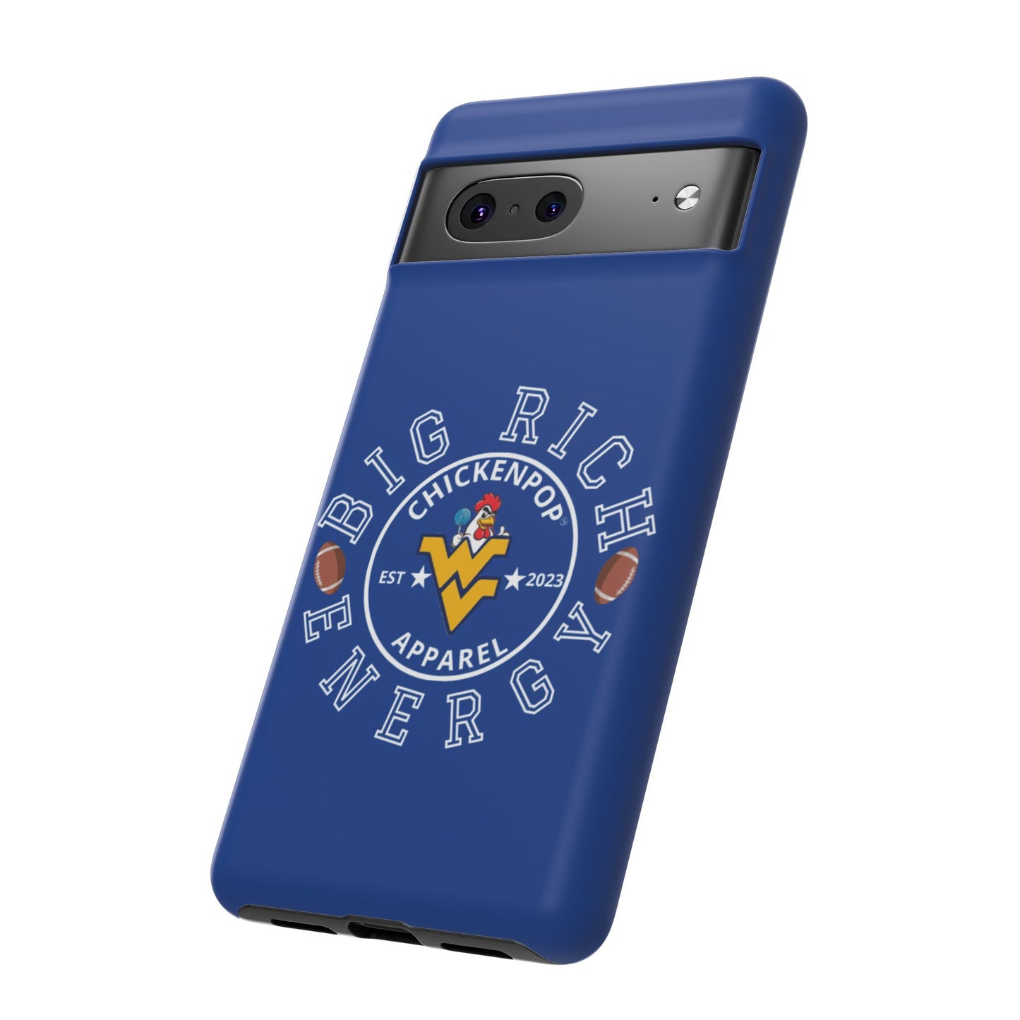 Don’t Be A Devries Funny Chicken Phone Case – Durable Dual-Layer Protection for iPhone, Samsung, Pixel – Matte or Glossy Finish Blue