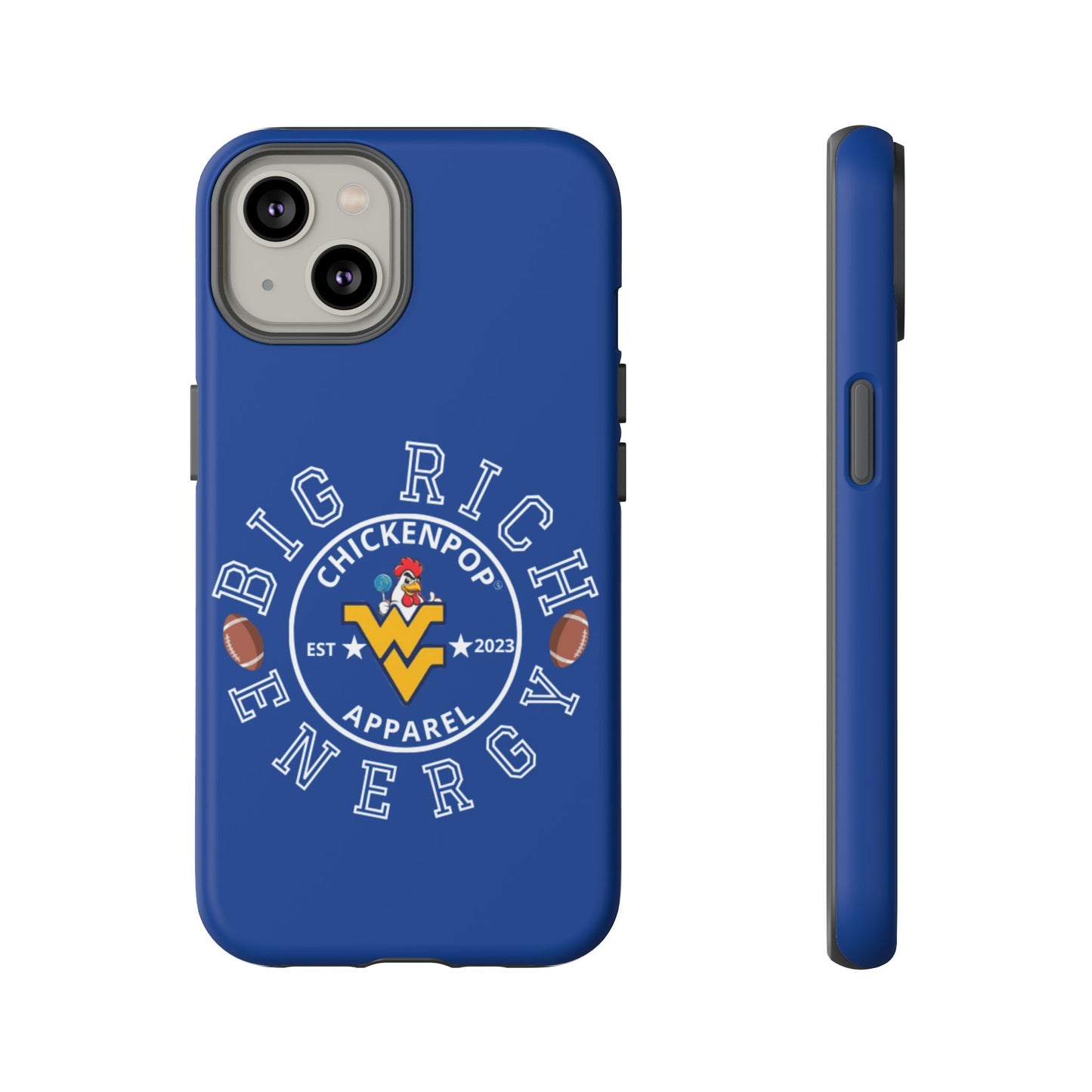 Don’t Be A Devries Funny Chicken Phone Case – Durable Dual-Layer Protection for iPhone, Samsung, Pixel – Matte or Glossy Finish Blue