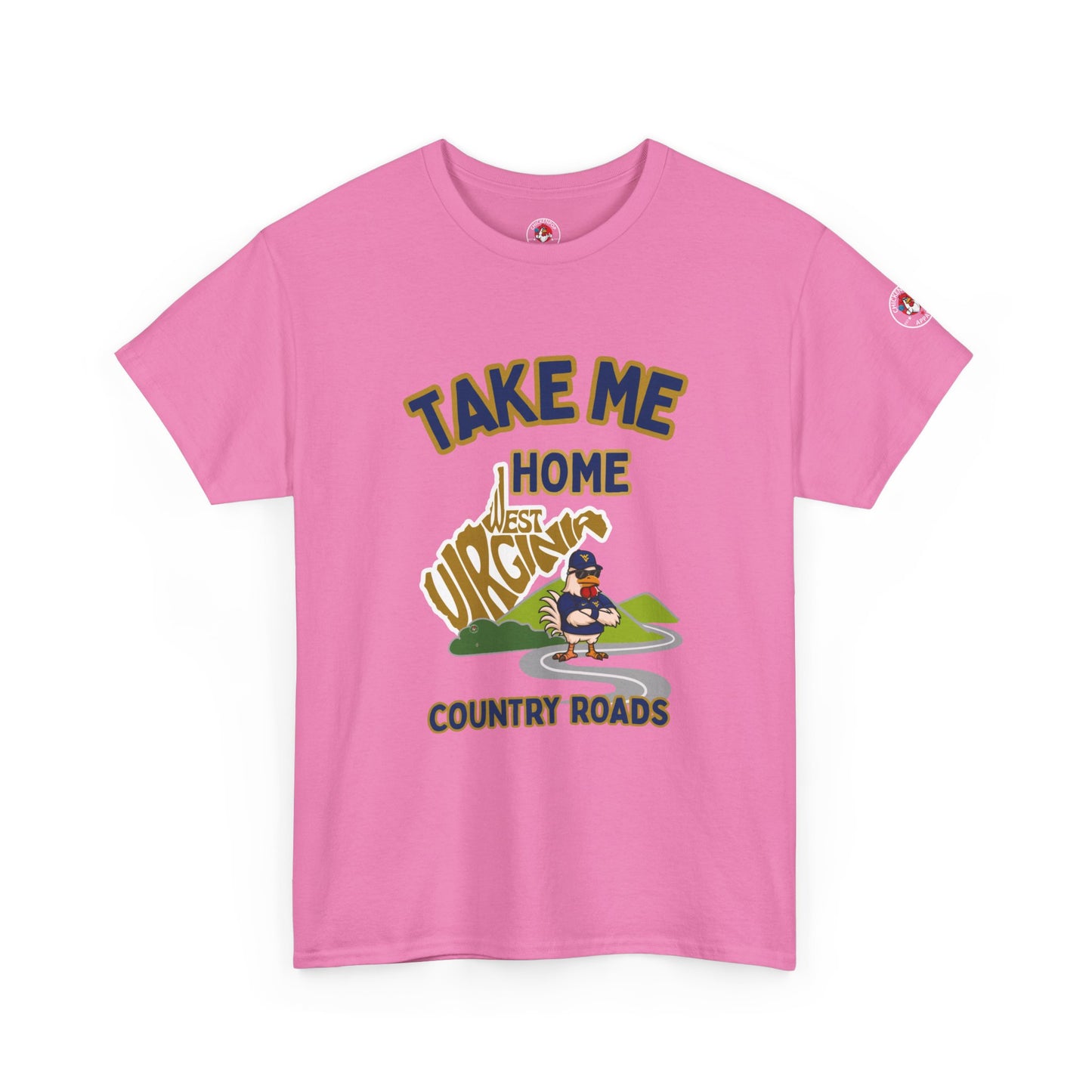 Take Me Home Country Roads WV Coop Daddy Tee – Funny West Virginia Rooster Shirt