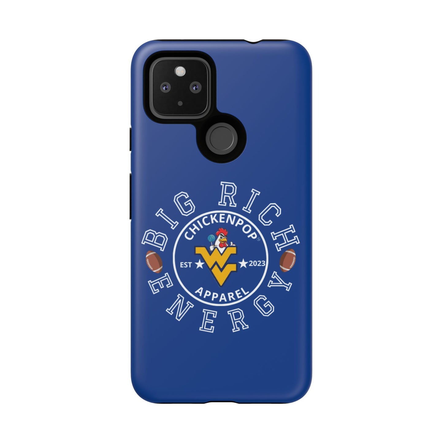 Don’t Be A Devries Funny Chicken Phone Case – Durable Dual-Layer Protection for iPhone, Samsung, Pixel – Matte or Glossy Finish Blue