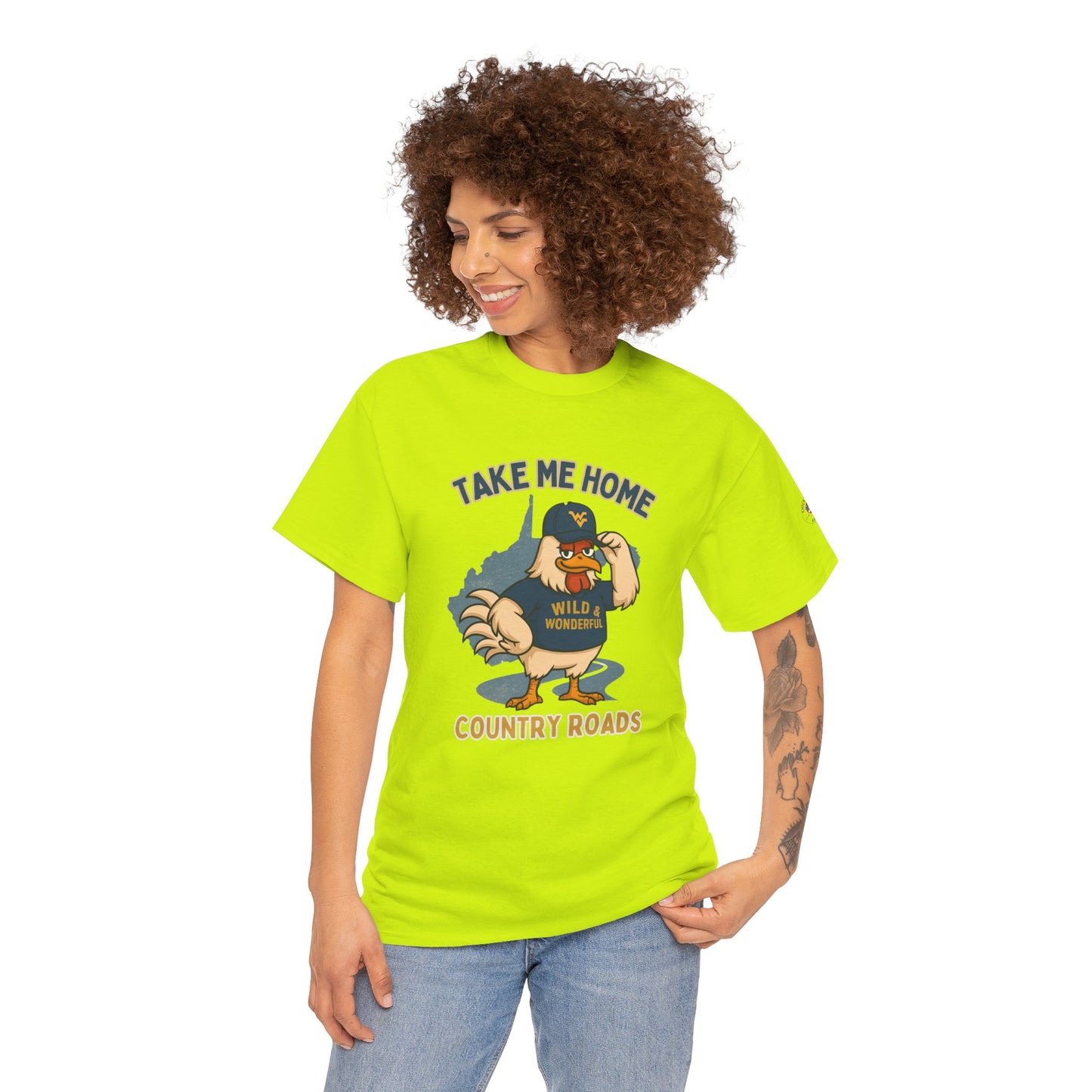 Take Me Home Country Roads WV Coop Daddy Tee – Funny West Virginia Rooster Shirt