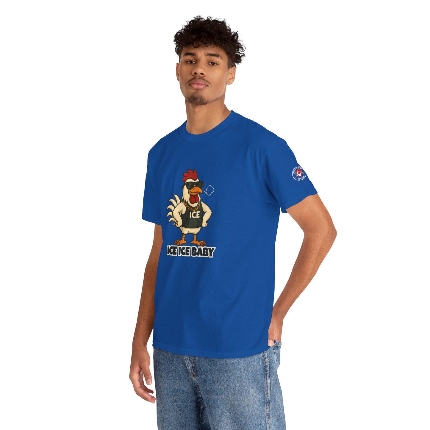 Ice Ice Baby Part 2 Funny Chicken T-Shirt – Cool Rooster Graphic Tee | Unisex Retro Hip-Hop Style