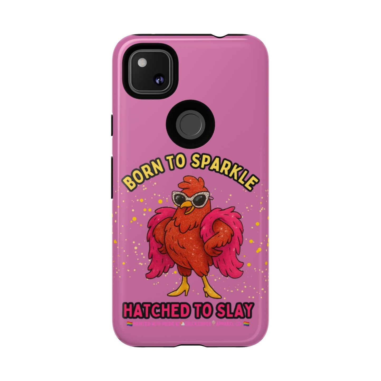 Phone Case - Born to Sparkle Hatched to Slay Logo Design