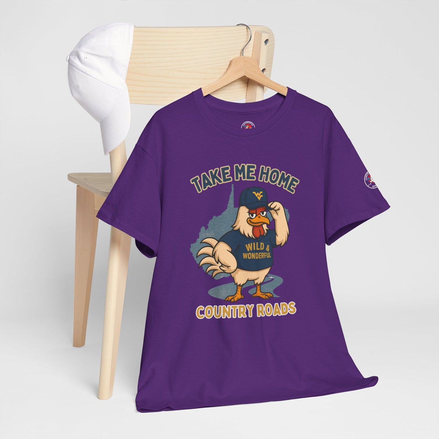 Take Me Home Country Roads WV Coop Daddy Tee – Funny West Virginia Rooster Shirt