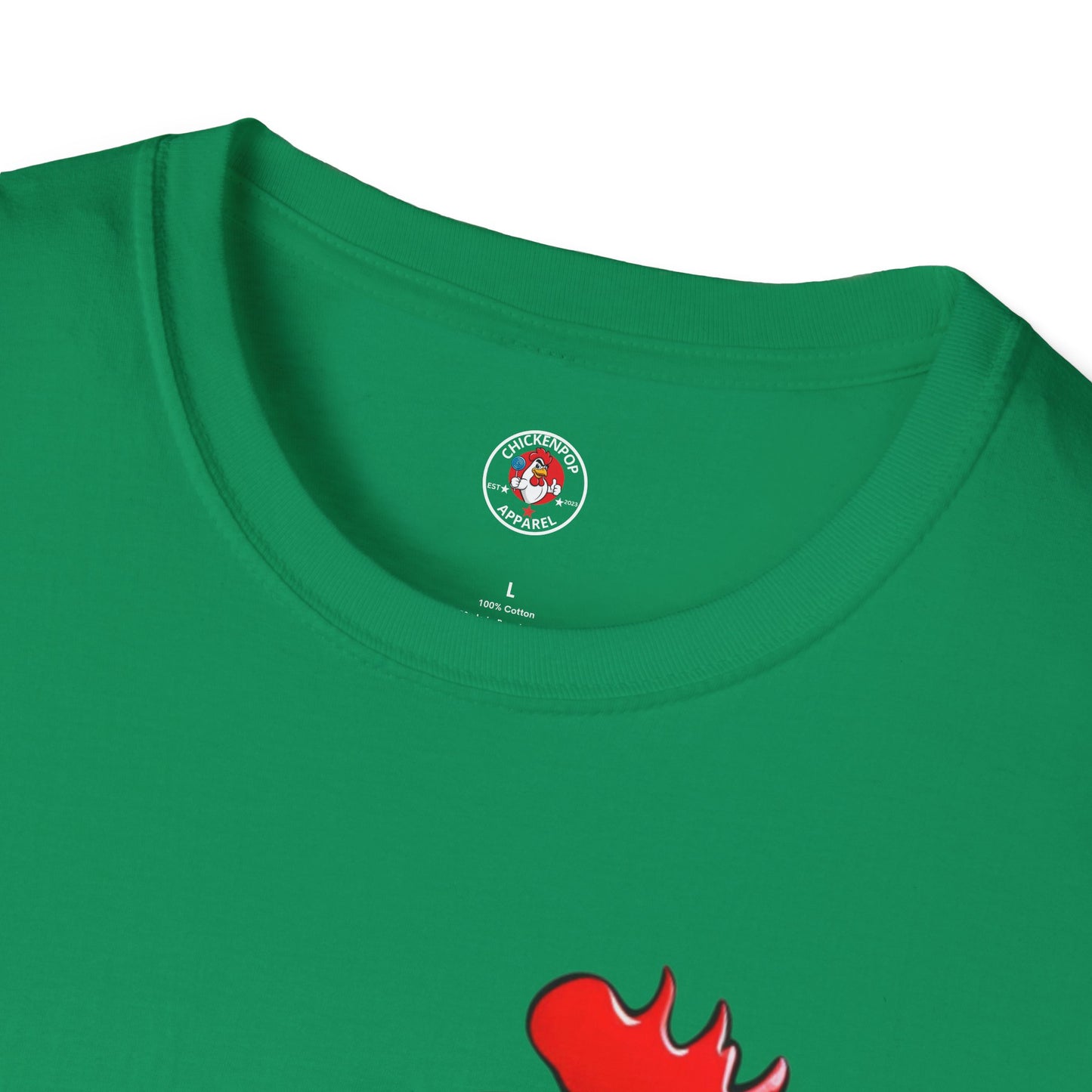 Big Chick Energy Giant Rooster Unisex Tee